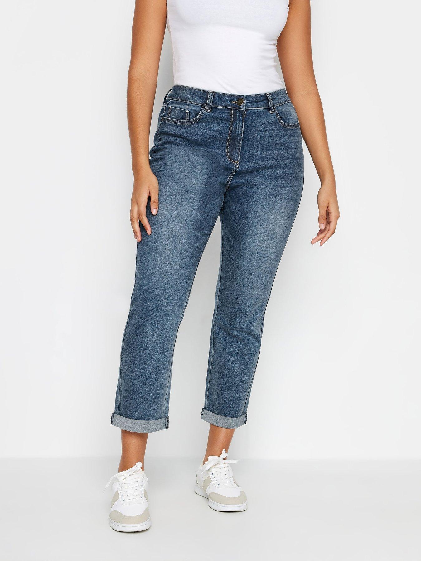 Plus size clearance boyfriend jeans uk