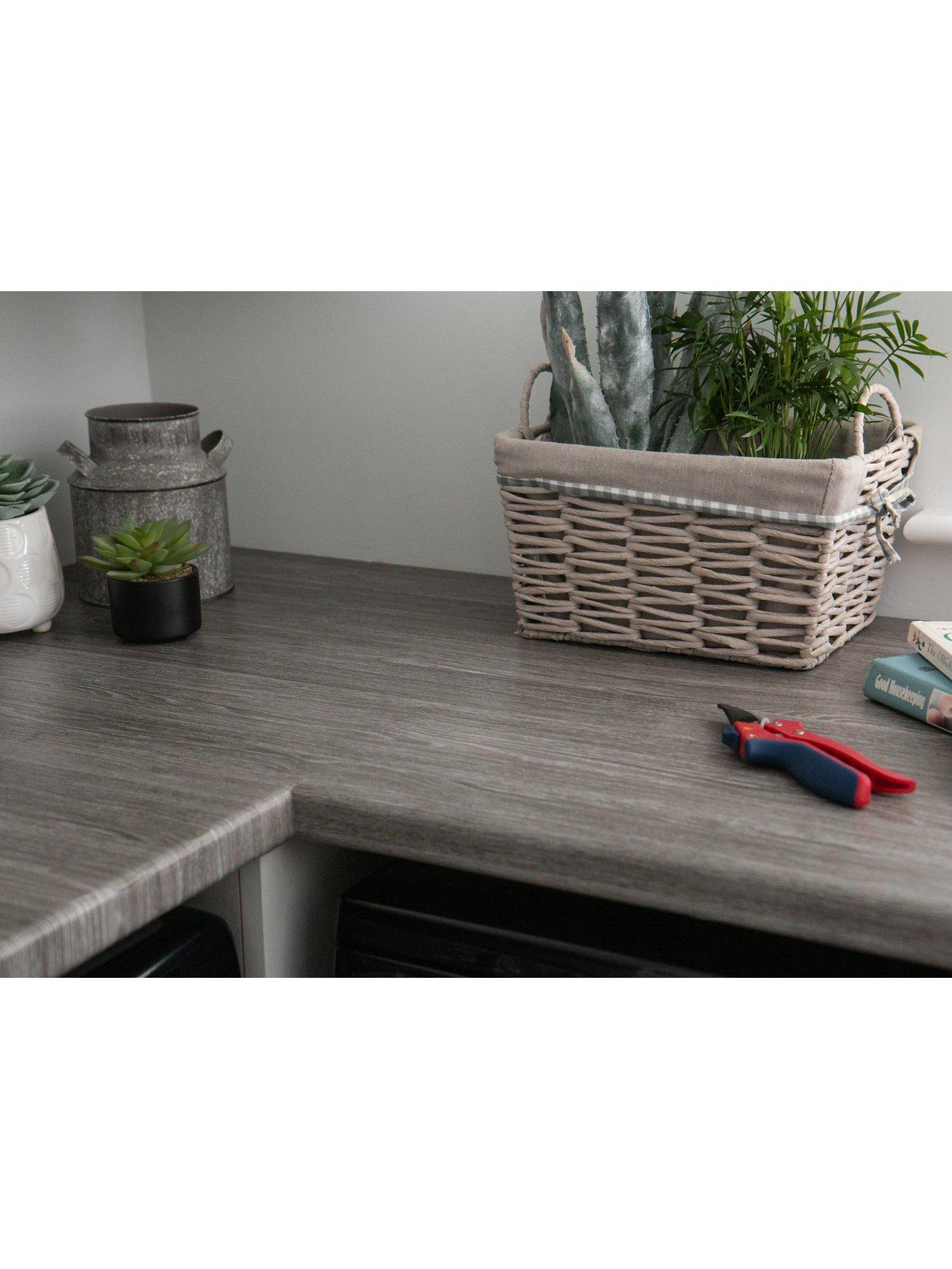 Image 1 of 5 of D-C-Fix Oak Sheffield Grey Self-Adhesive Vinyl Wrap Film &ndash; 90 x 500 cm