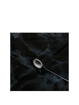Product photograph of D-c-fix Marble Black Self-adhesive Vinyl Wrap Film Ndash 67 5 X 1500 Cm from very.co.uk