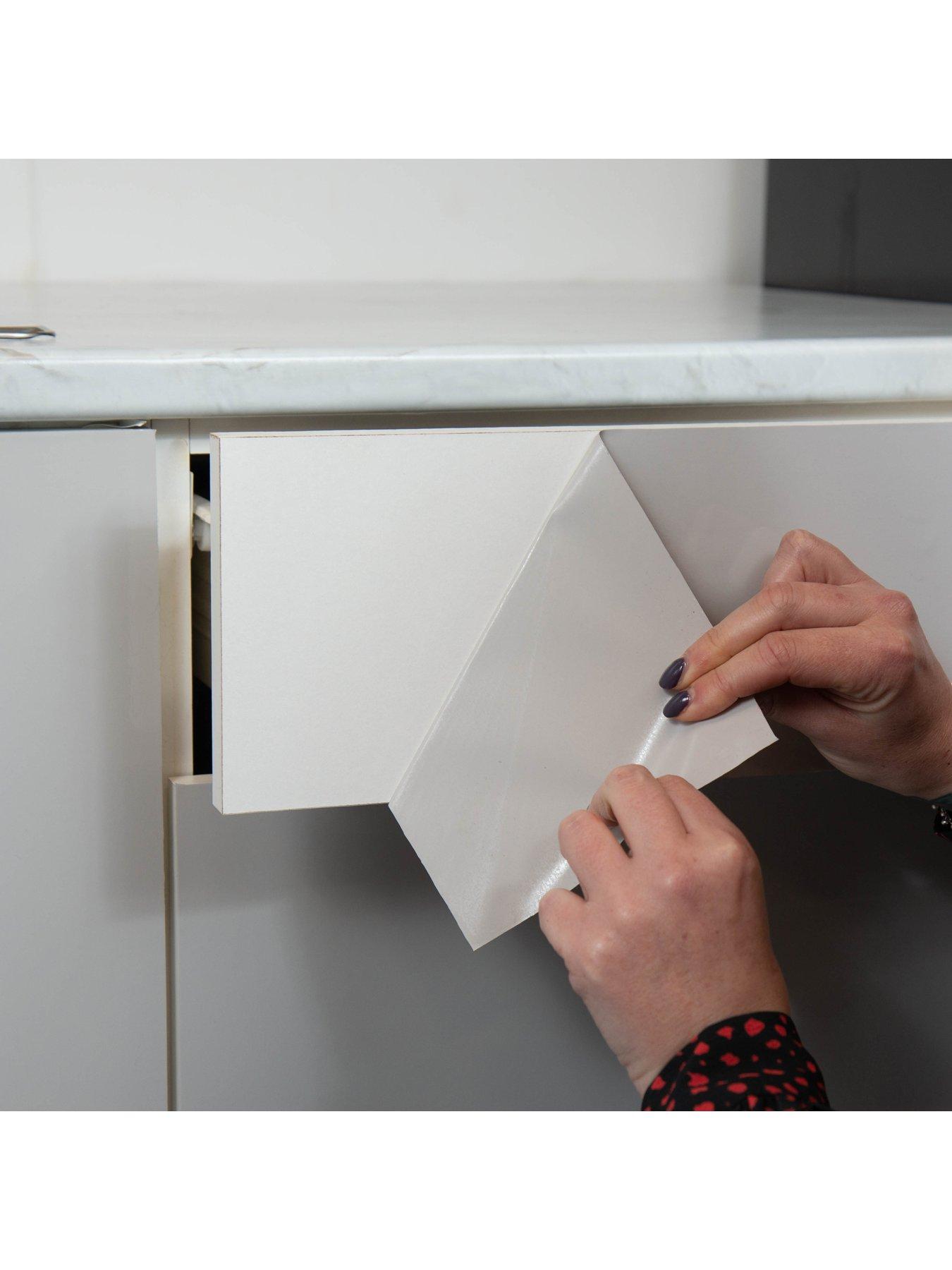Product photograph of D-c-fix Glossy Light Grey Self-adhesive Vinyl Wrap Film Ndash 67 5 X 500 Cm from very.co.uk