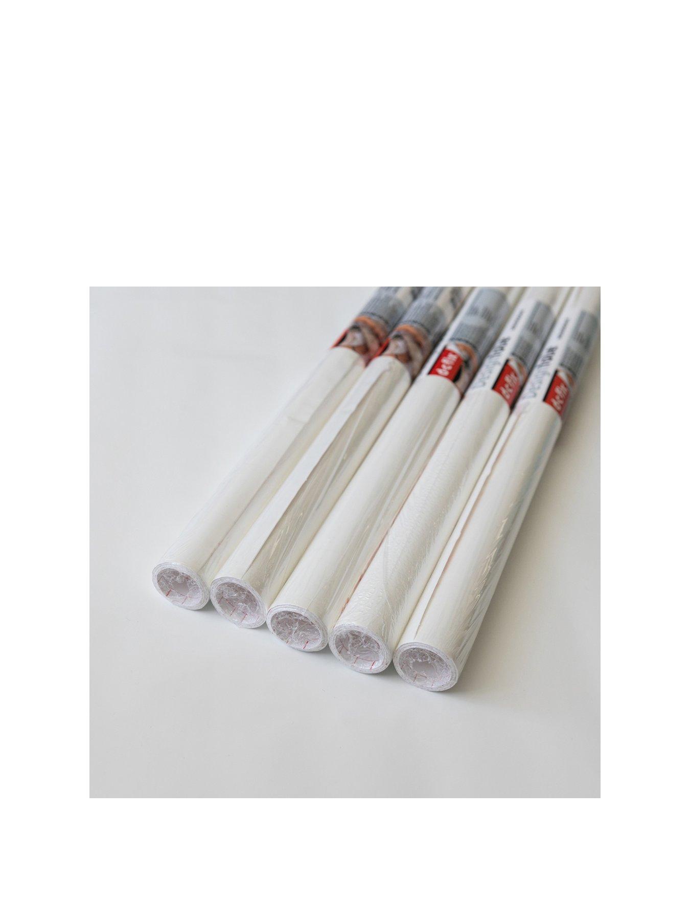 D-C-Fix Glossy White Self-Adhesive Vinyl Wrap Film – contains five 67.5 x 200 cm rolls