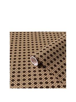 Product photograph of D-c-fix Woven Cane Self-adhesive Vinyl Wrap Film Ndash 67 5 X 500 Cm from very.co.uk