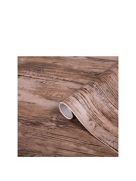 Product photograph of D-c-fix Rustic Wood Light Self-adhesive Vinyl Wrap Film Ndash 90 X 500 Cm from very.co.uk