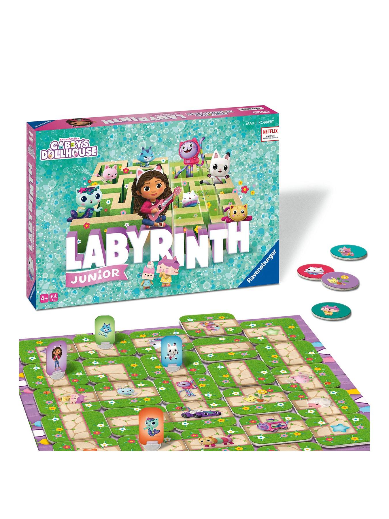 Image 1 of 4 of Ravensburger Gabby's Dollhouse Labyrinth Junior - The Moving Maze Game