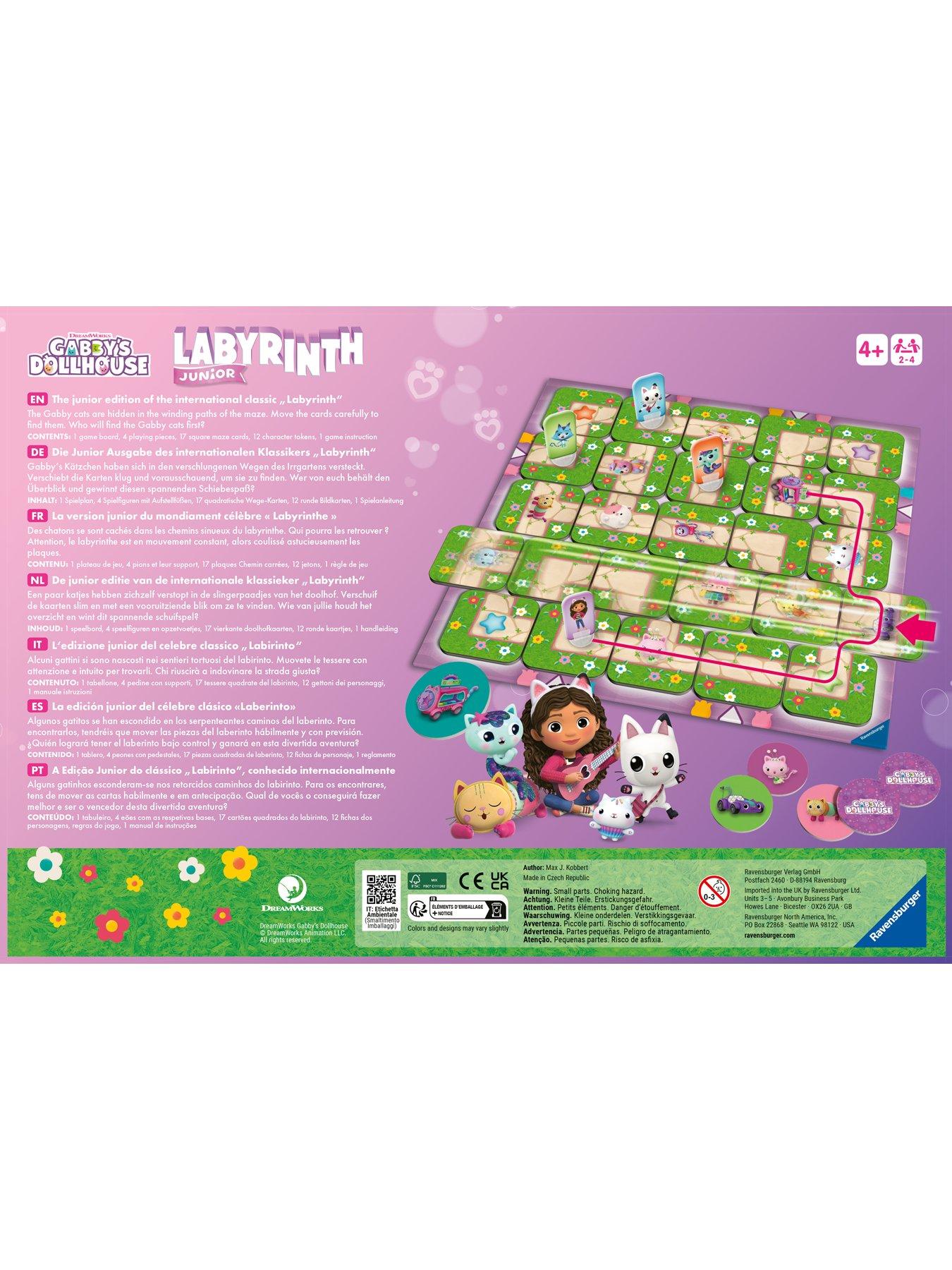 Image 4 of 4 of Ravensburger Gabby's Dollhouse Labyrinth Junior - The Moving Maze Game