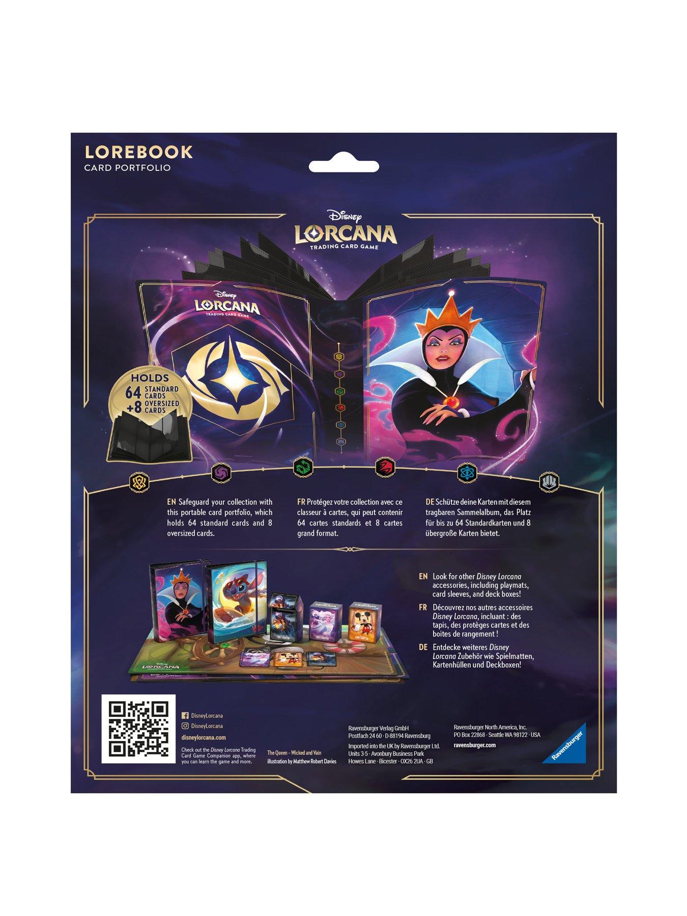 lorcana card portfolio Amazon.com: Ravensburger Disney Lorcana TCG Portfolio featuring The Queen –  Wicked and Vain by Matthew Robert Davies | Holds 64 Cards & 8 Oversized  Cards | Premium Storage & Stylish Protection main image 1