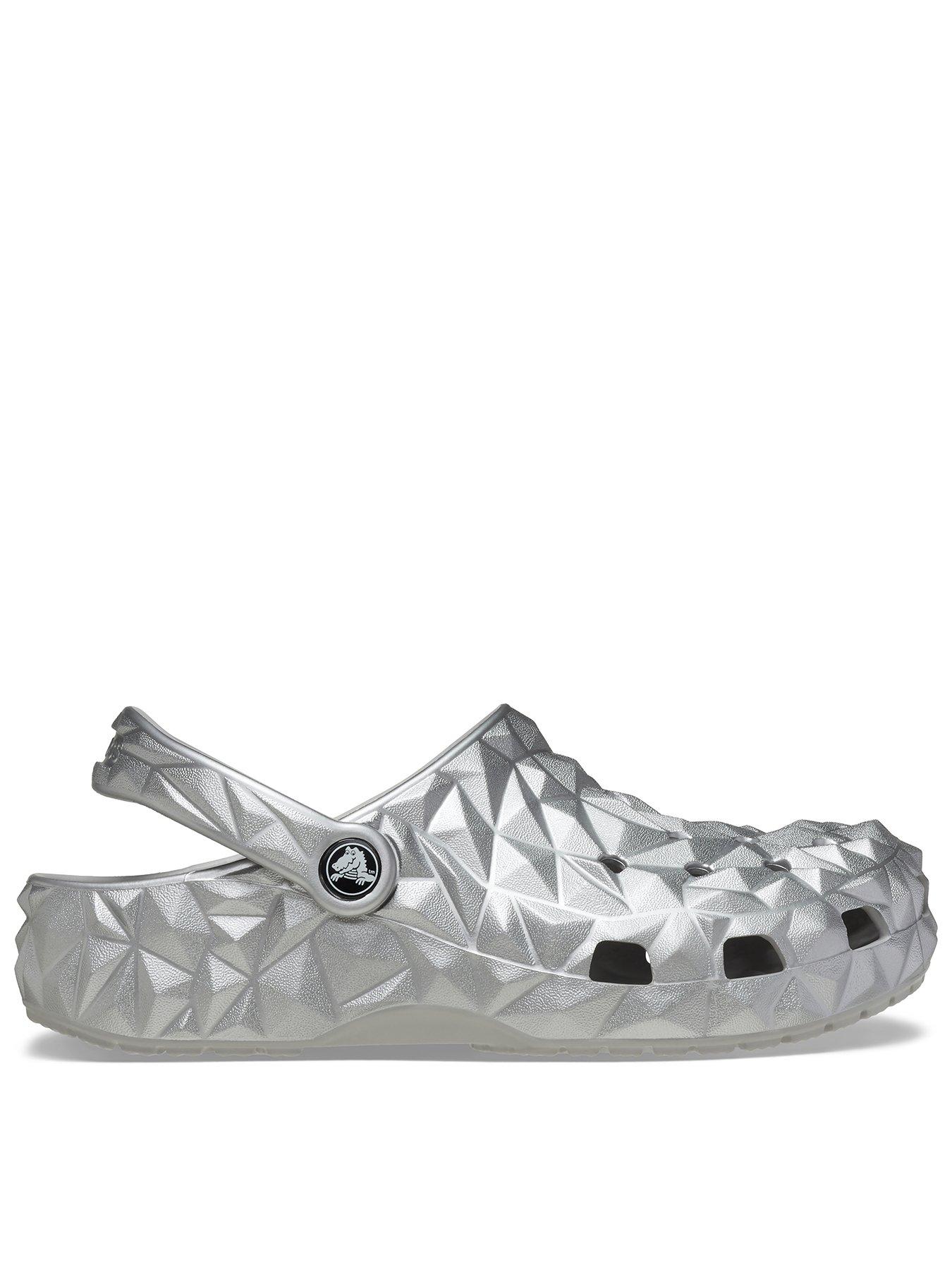 Crocs Cls Metallic Geometric Clog Silver Very