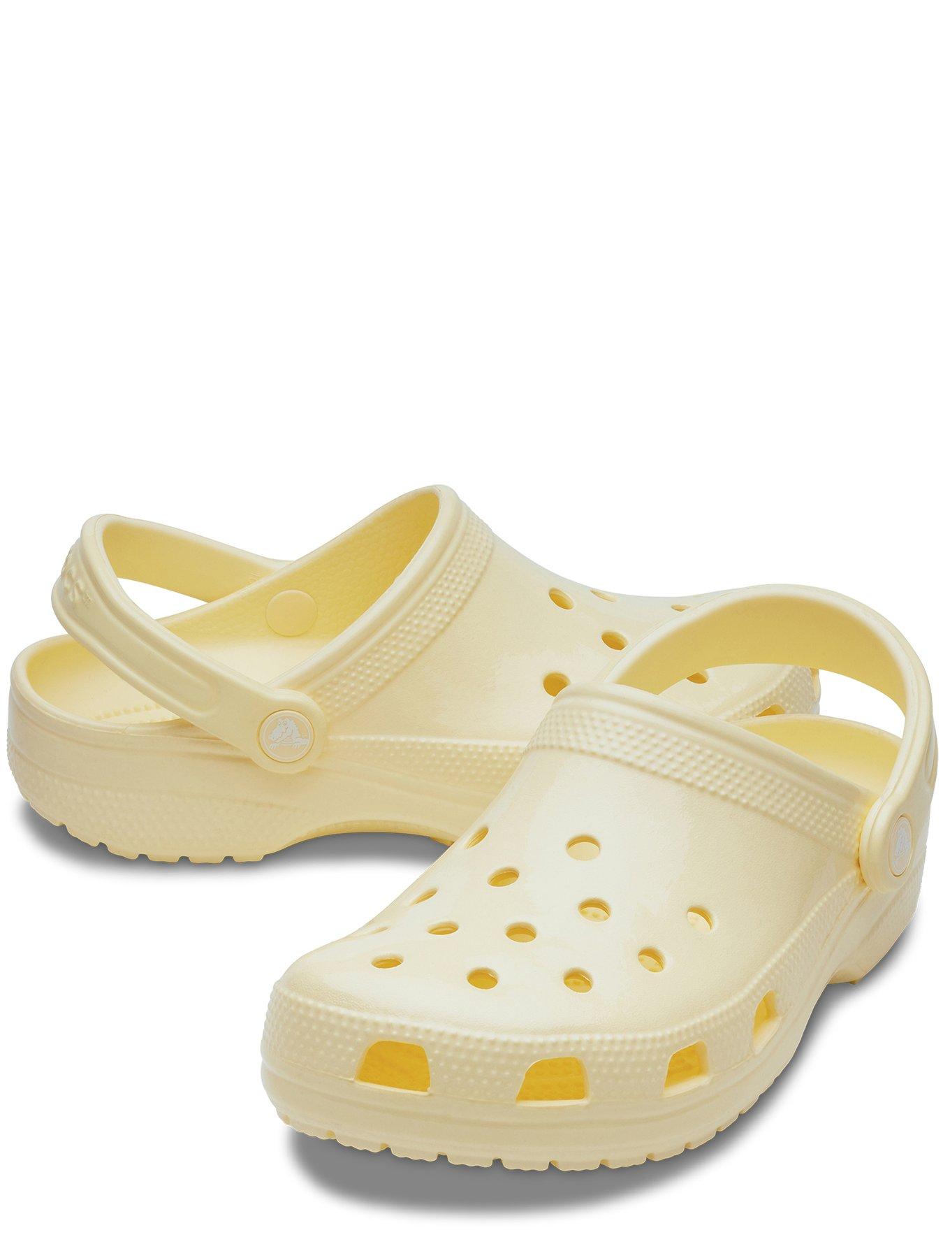 Crocs Classic High Shine Clog - Buttercream | Very.co.uk