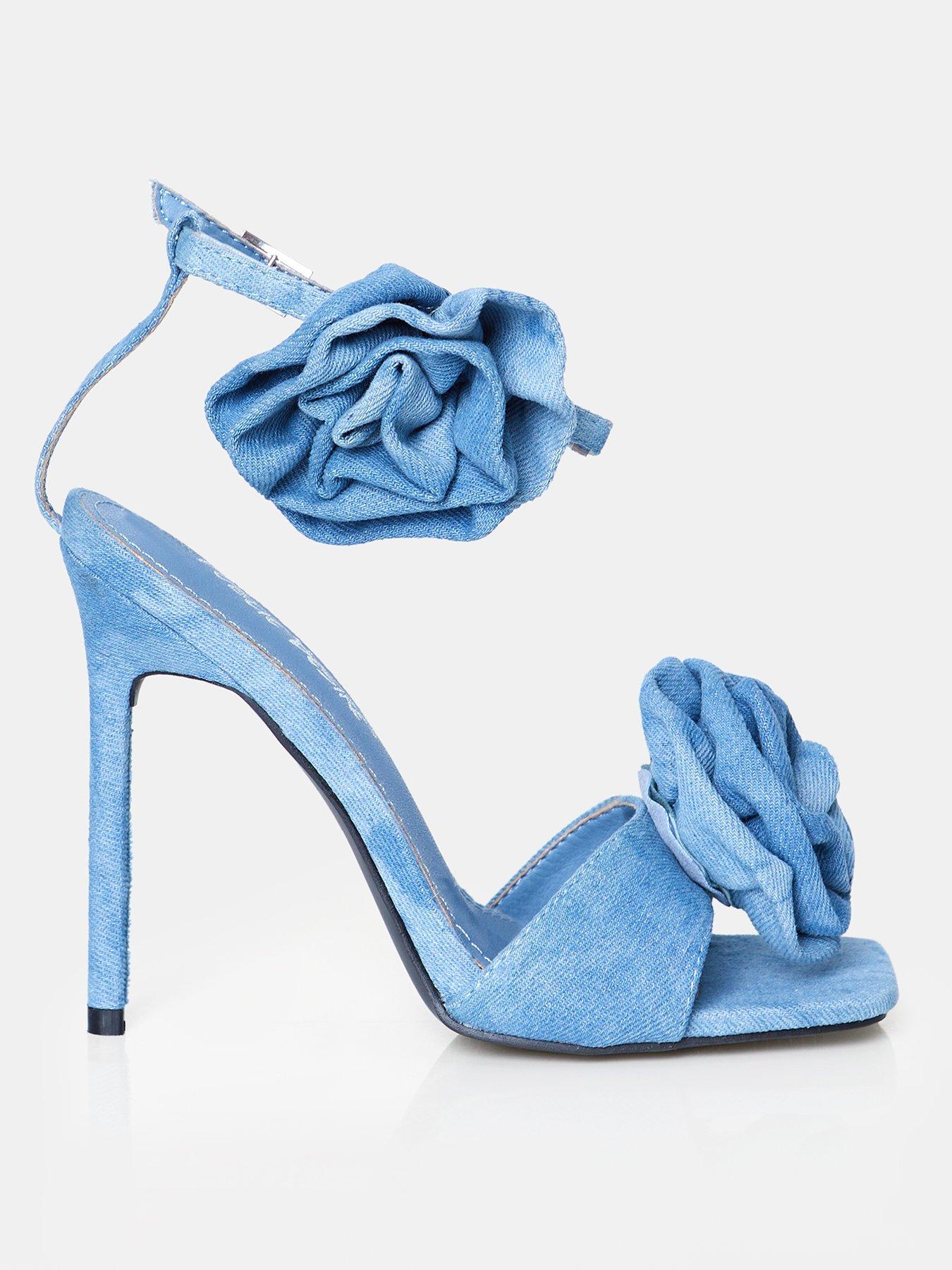 Public Desire Quiana Heeled Sandal - Denim