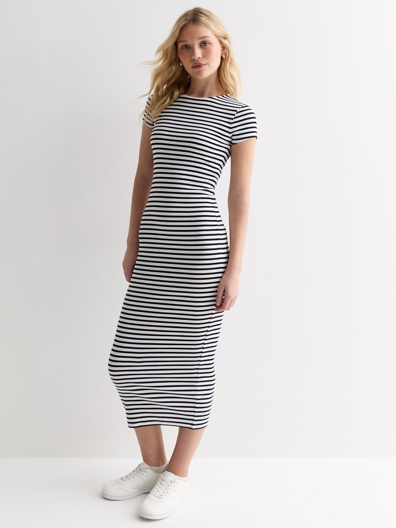 Cotton bodycon midi dress on sale