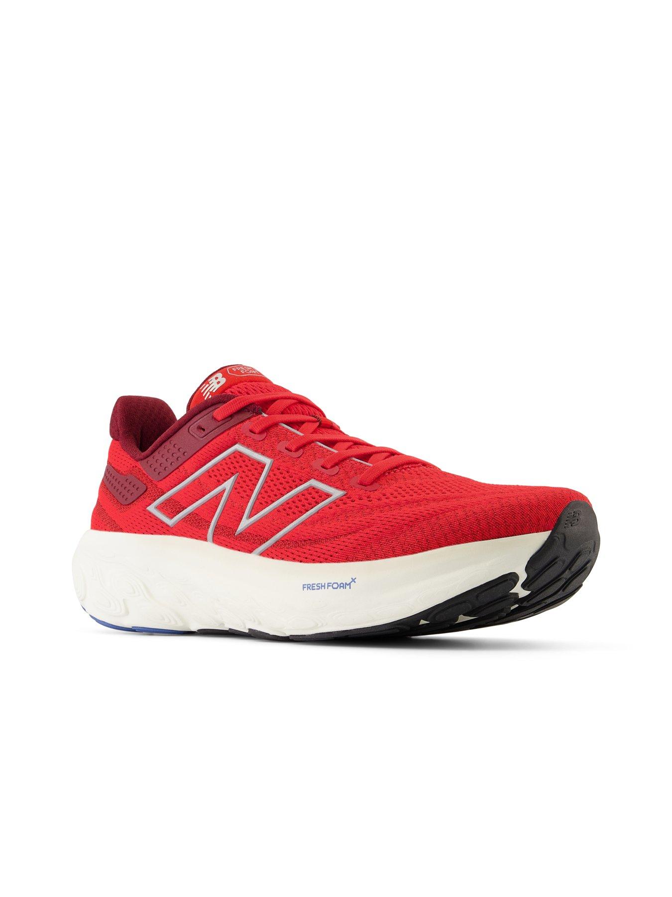Red new balance running shoes store