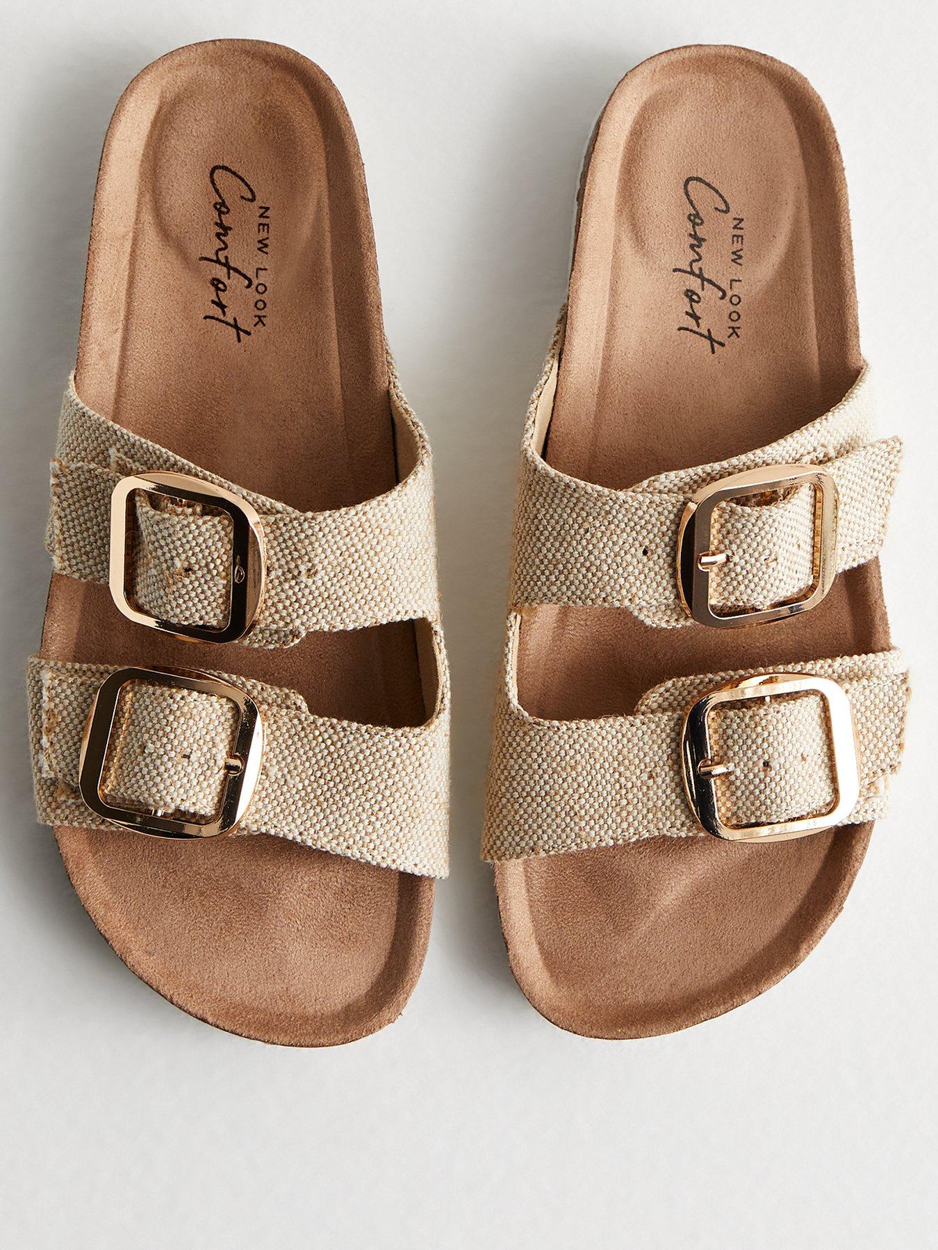 Womens footbed online sliders