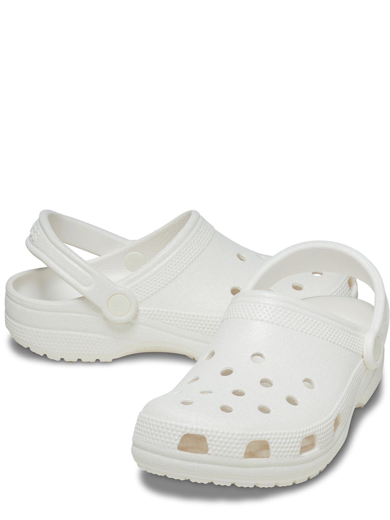 Crocs Classic Glitter Clogs White Very