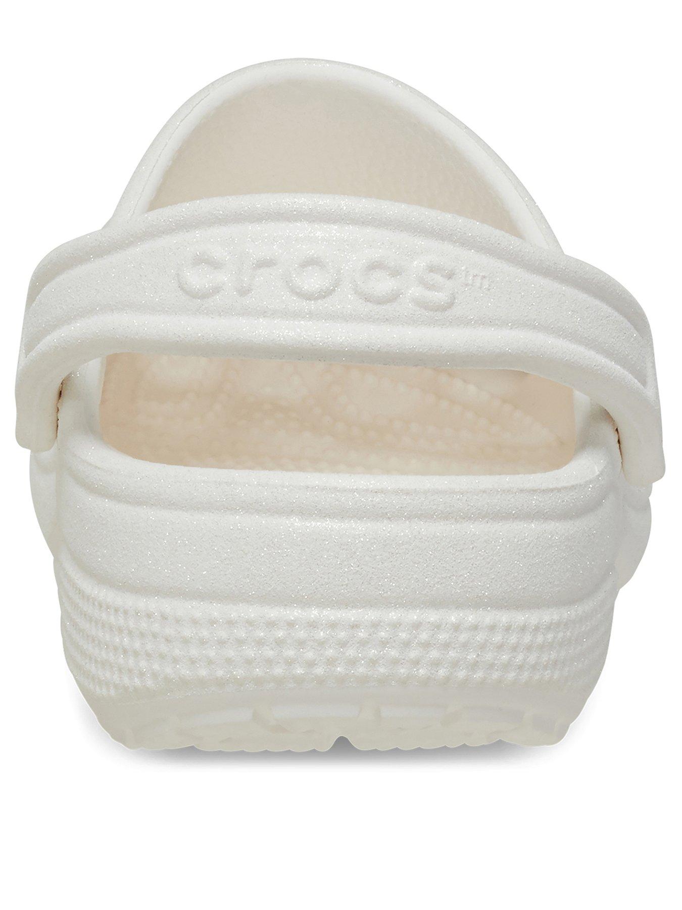 Classic Glitter Clogs White