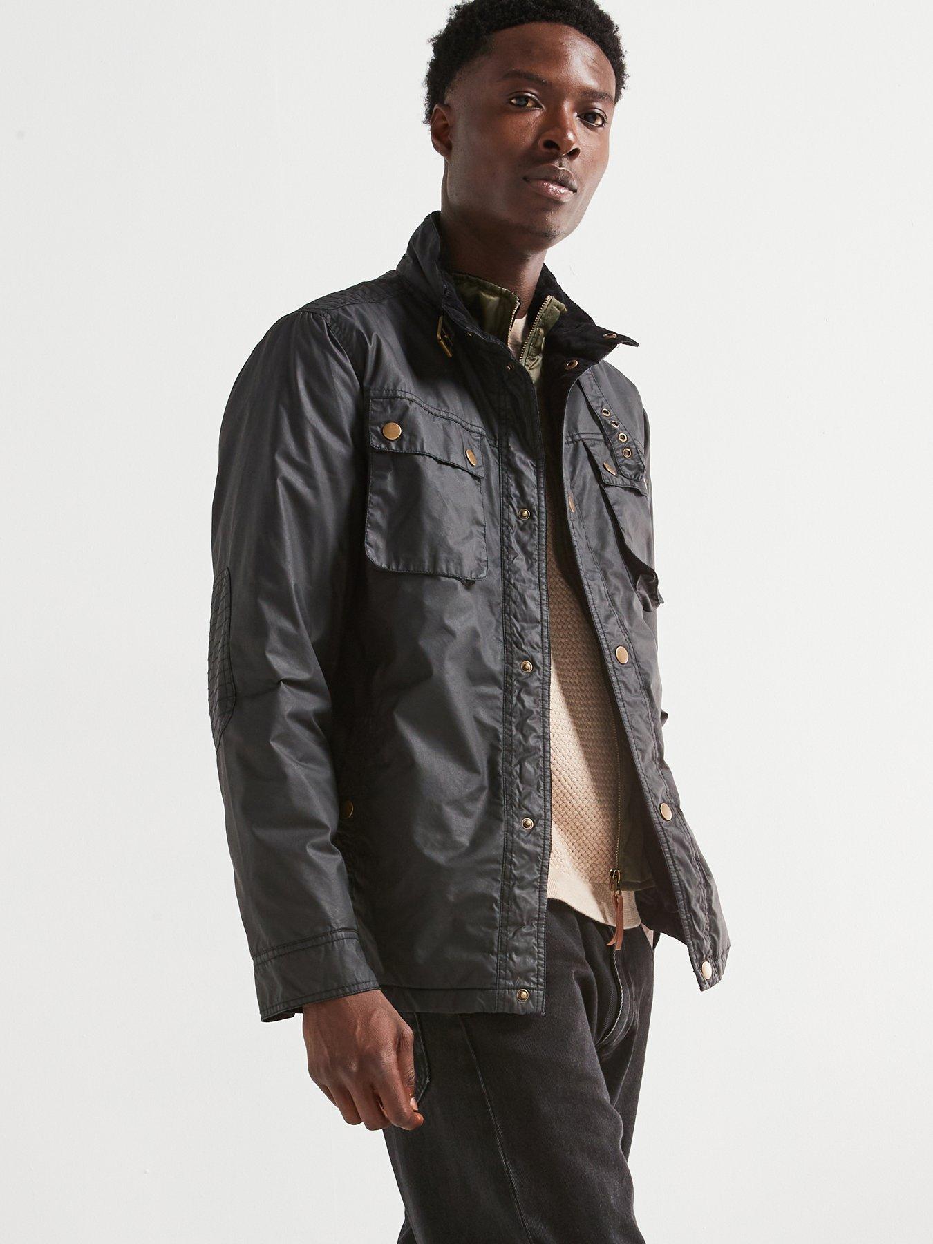 undefined Wax Jacket - Black