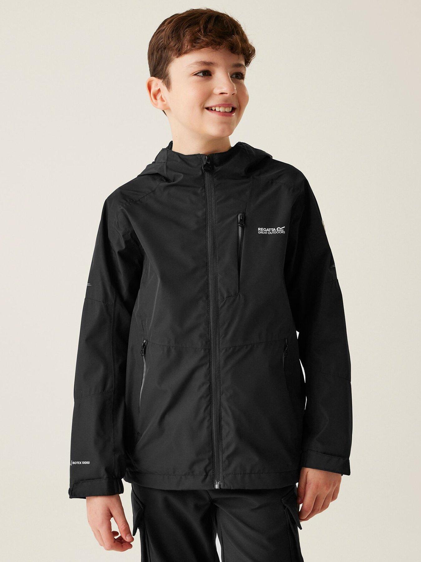 Regatta Junior Calderdale Iii Jacket- Black, Black, Size 7-8 Years