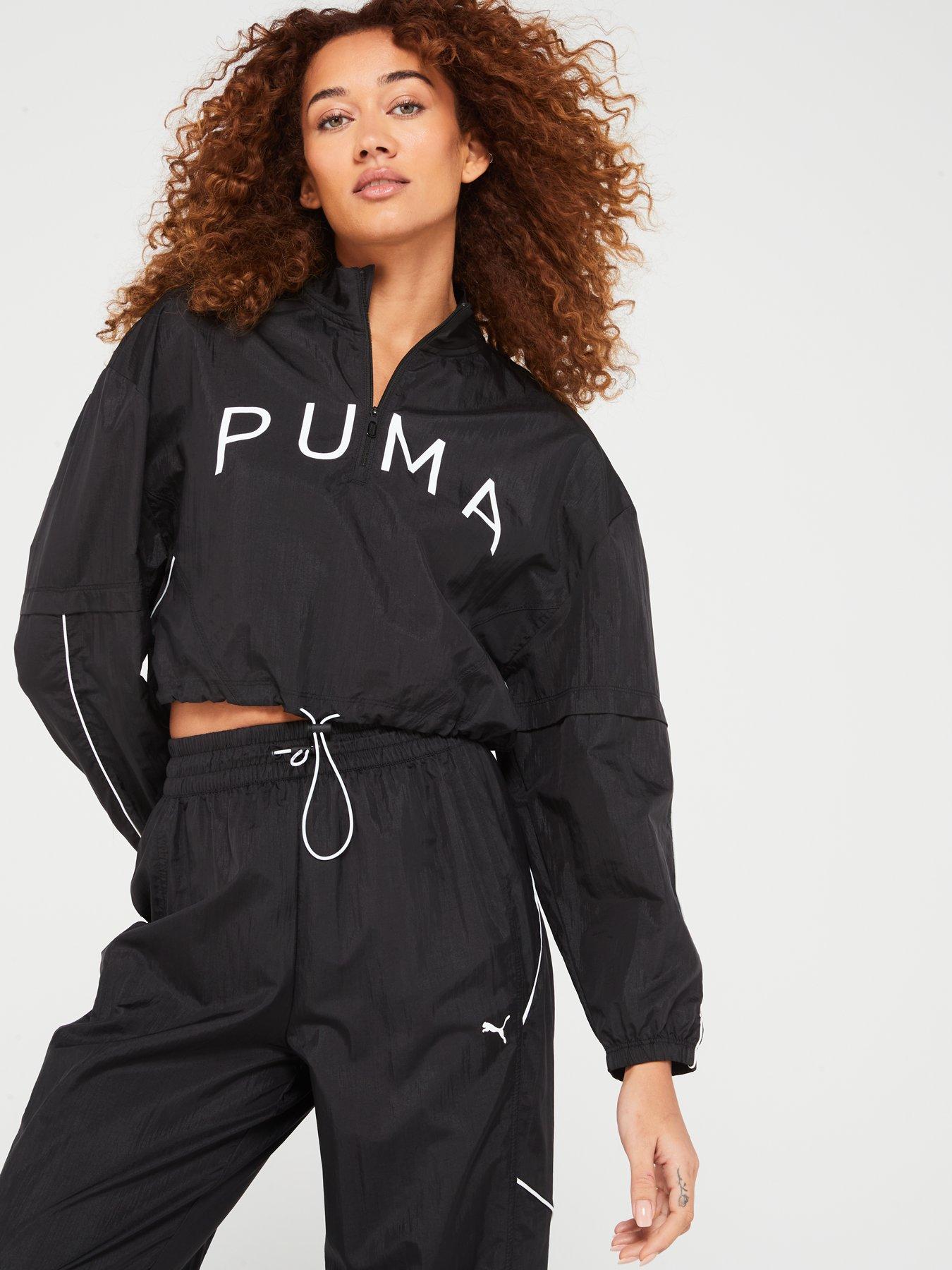 Puma Womens Fit Move Woven Jacket Black Very