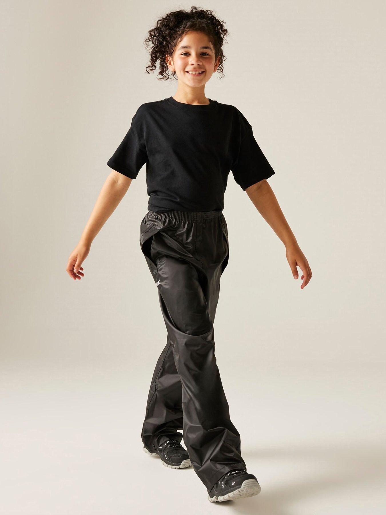 Regatta Kids Unisex Kids Stormbreak Over Trousers - Black