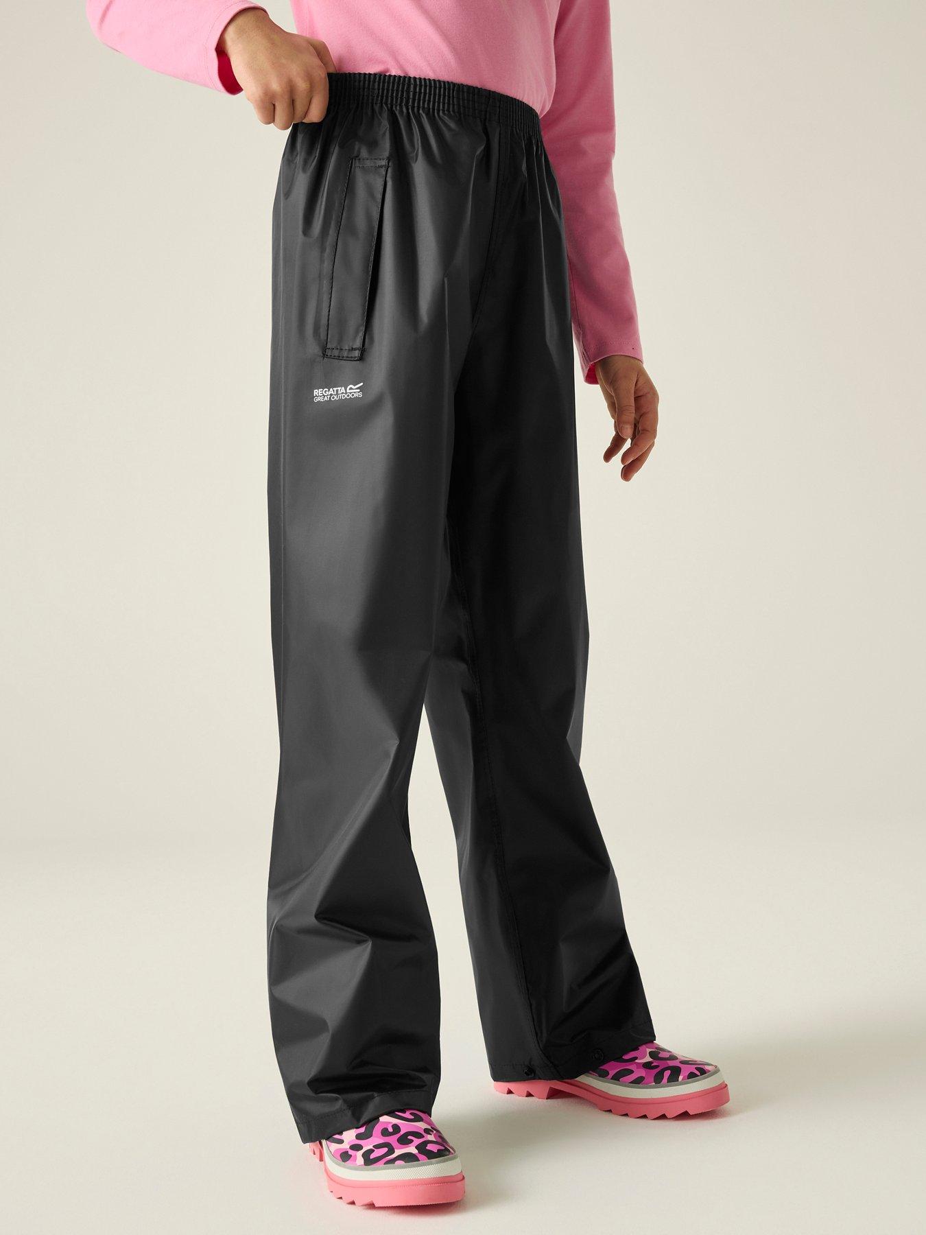 Regatta Kids Unisex Kids Stormbreak Over Trousers - Black