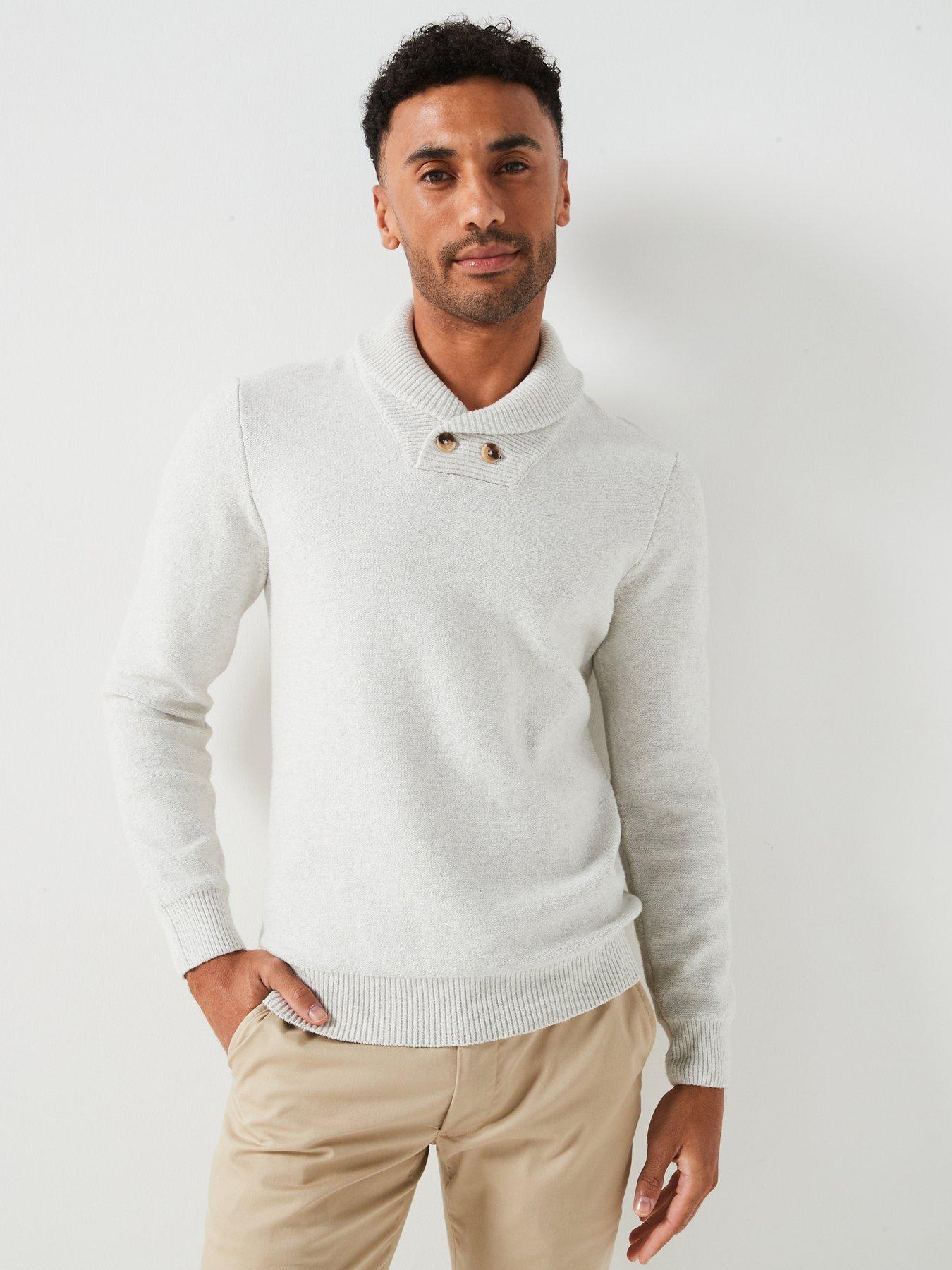 undefined Shawl Collar Jumper - Natural