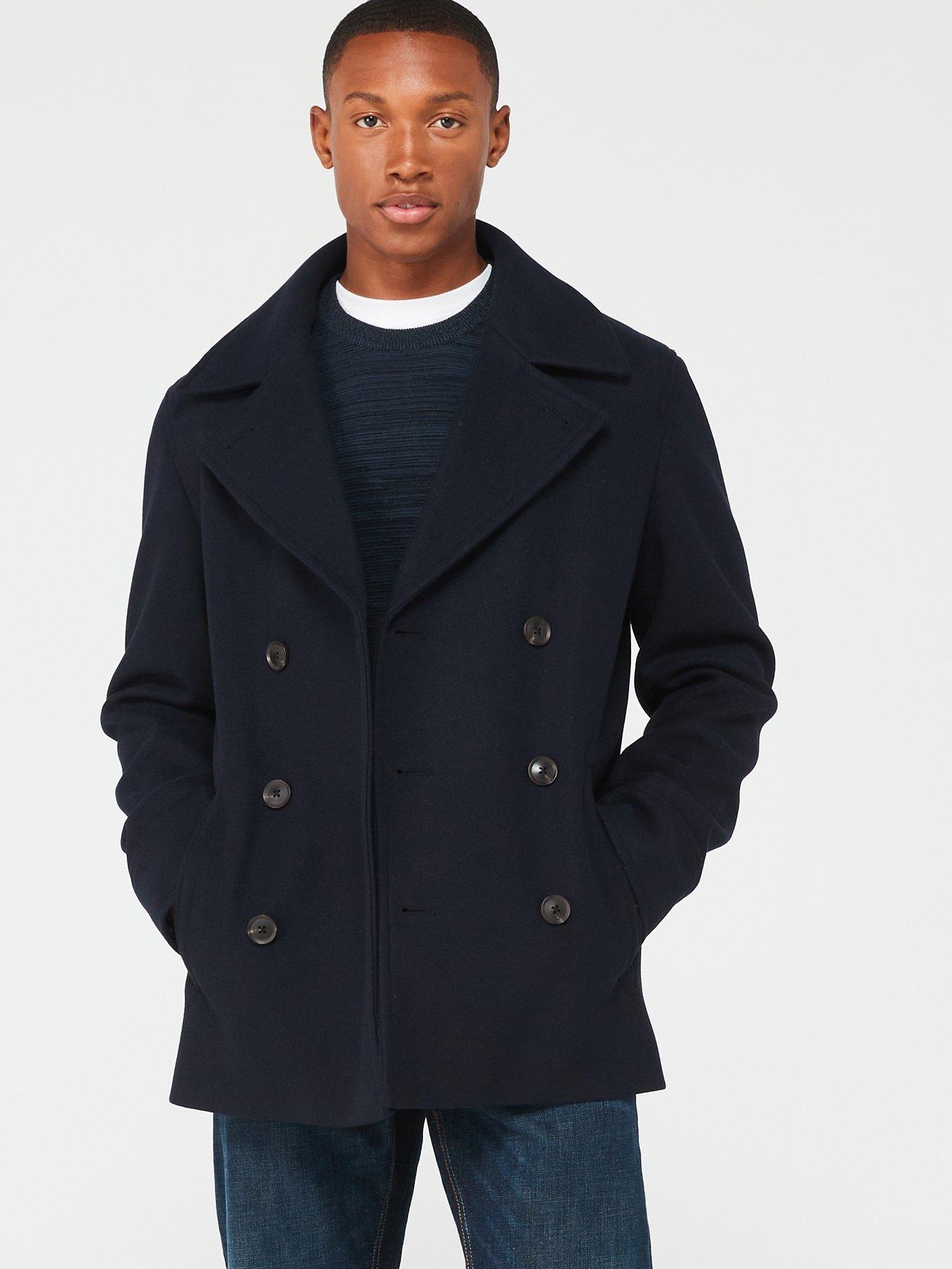 Mens navy coats uk best sale