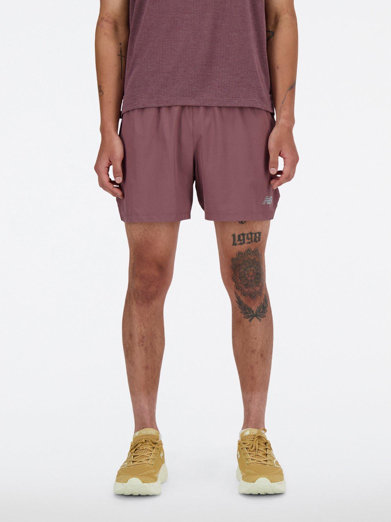 undefined Mens Running Rc Seamless Shorts 5 Inch - Brown