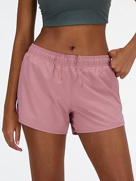 new balance womens running 3 inch shorts - pink
