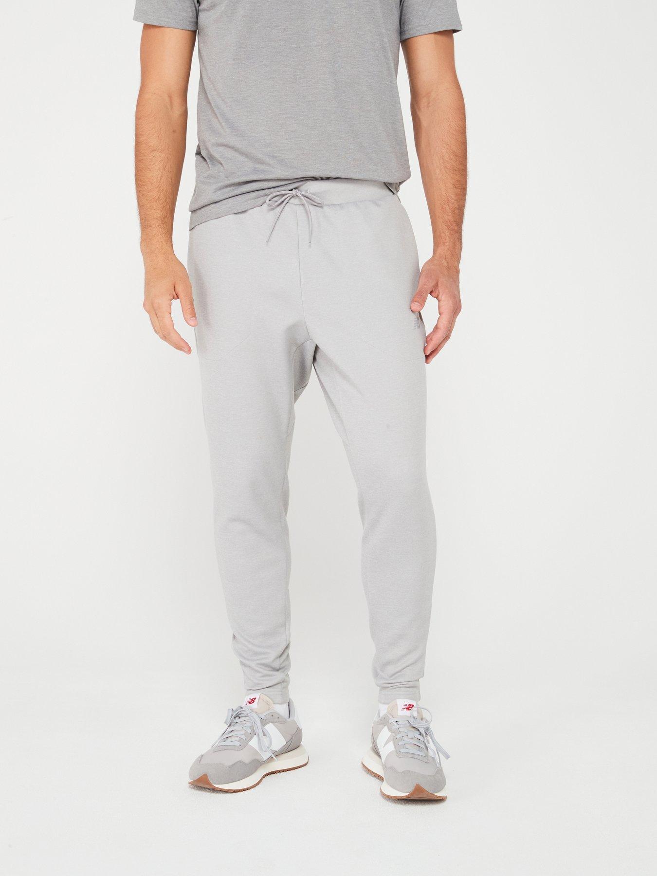 New Balance Mens Training Tech Knit Pants Grey Very