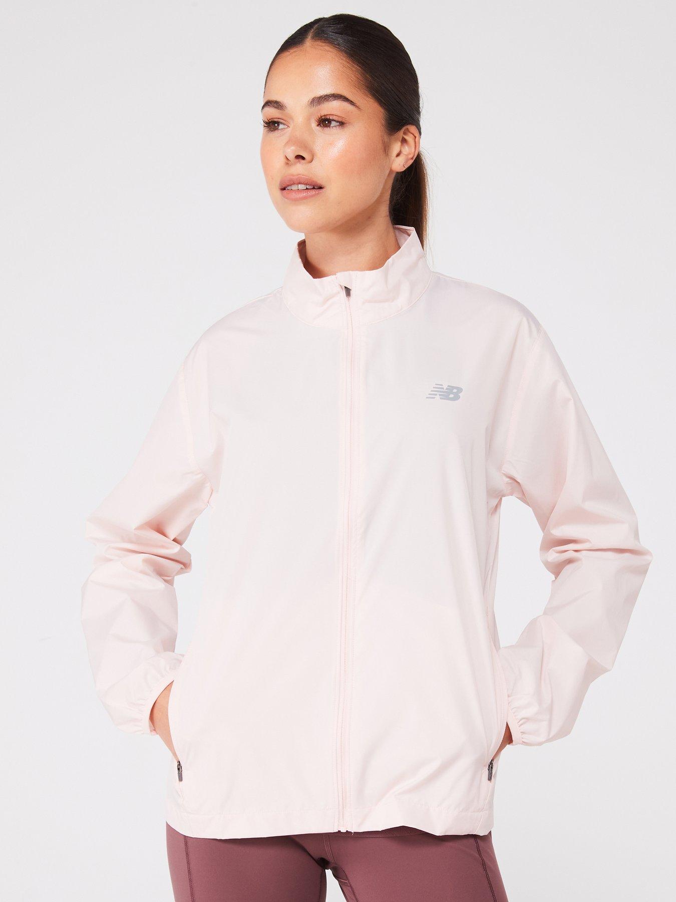 Womens Running Active Woven Jacket Pink