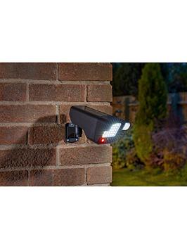 Product photograph of Smart Solar Pir Solar Decoy Camera Floodlight from very.co.uk