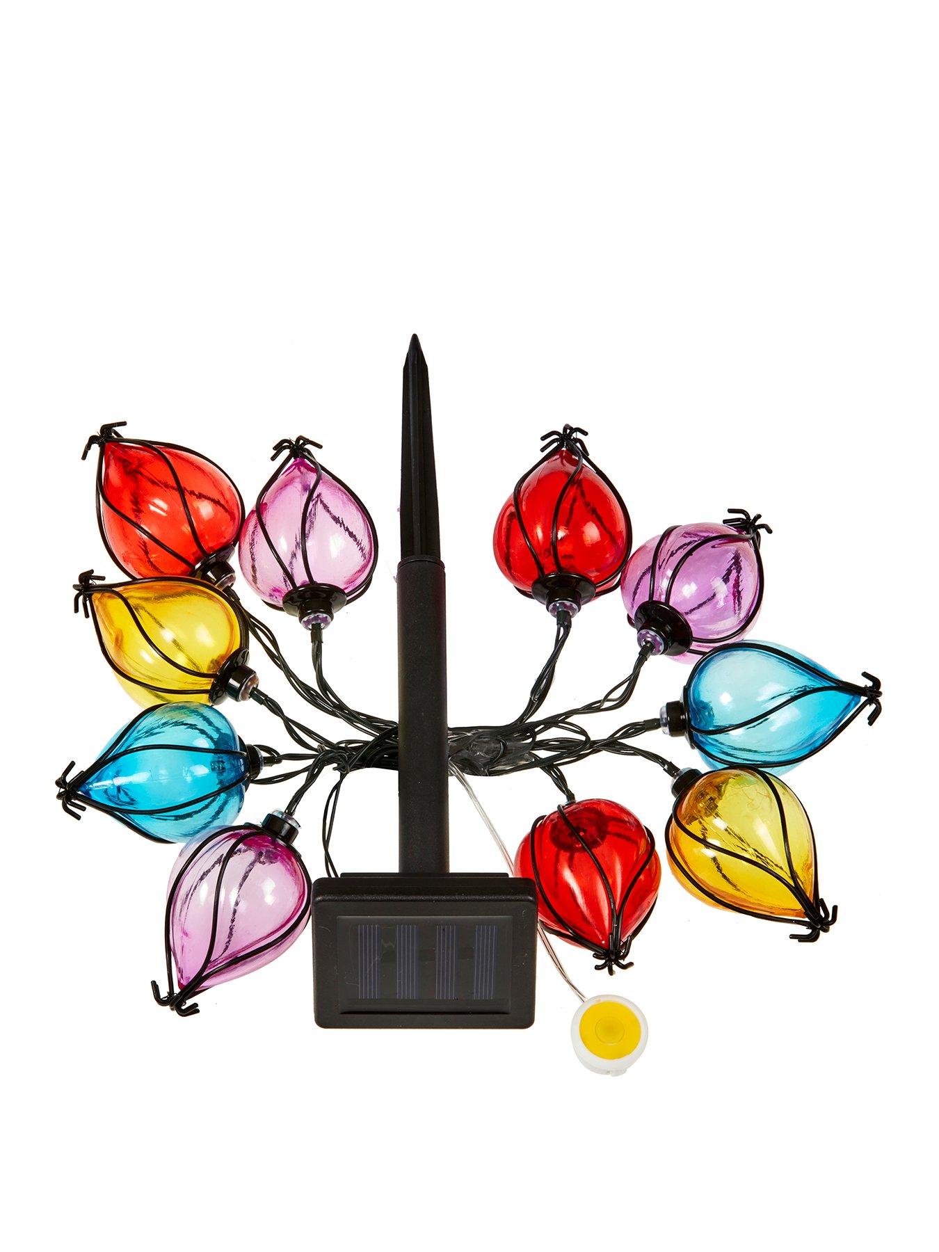 Image 2 of 2 of Smart Solar Balloon Rainbow String Lights - Set of 10