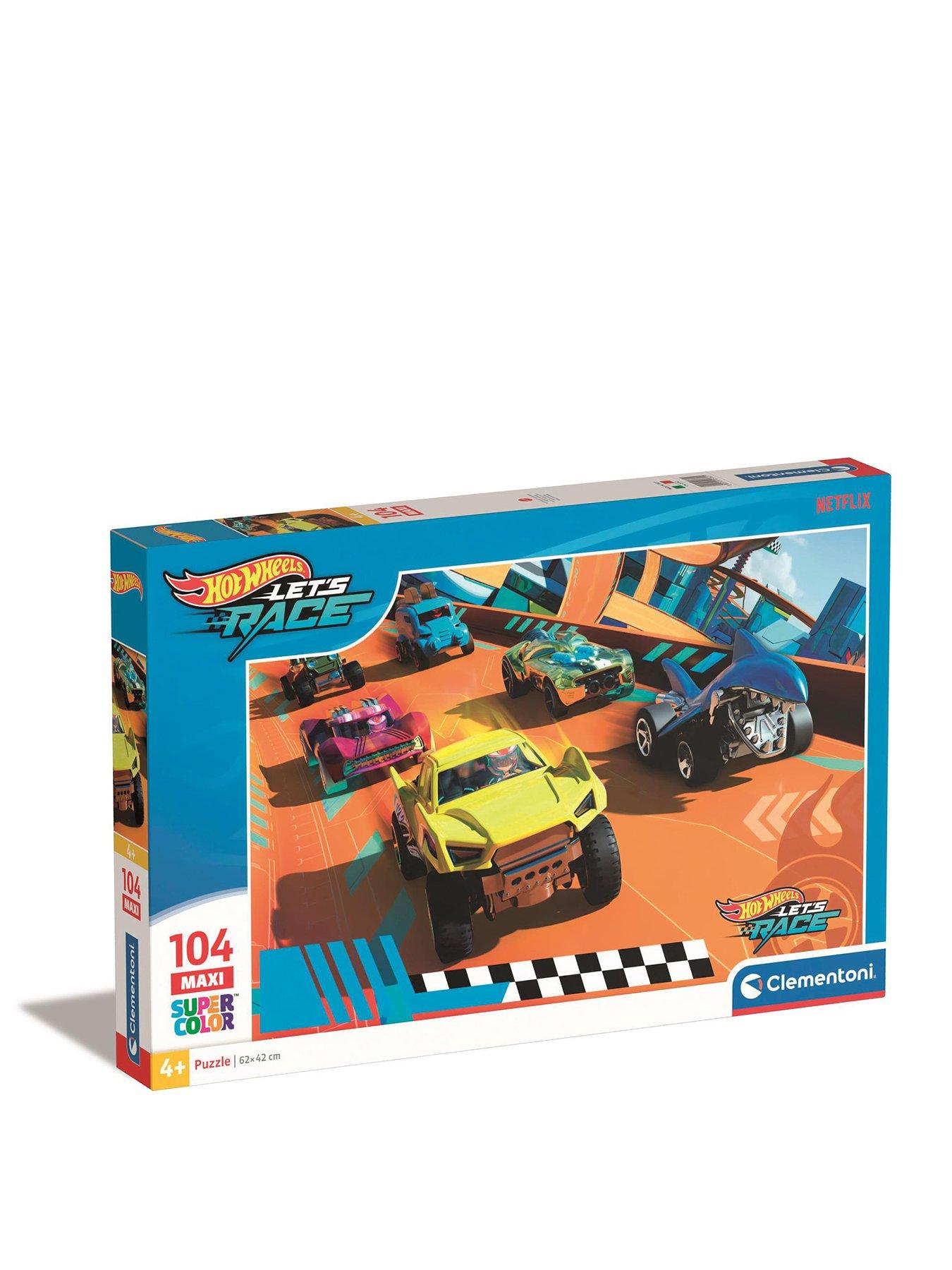 Image 1 of 4 of Clementoni Hotwheels Puzzle 104pc