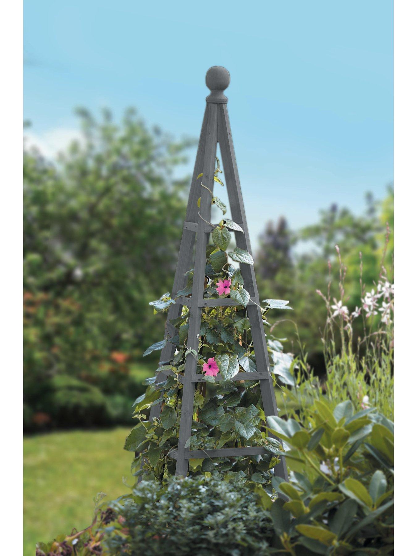 Product photograph of Smart Garden Large Woodland Obelisk - Slate 1 9m from very.co.uk