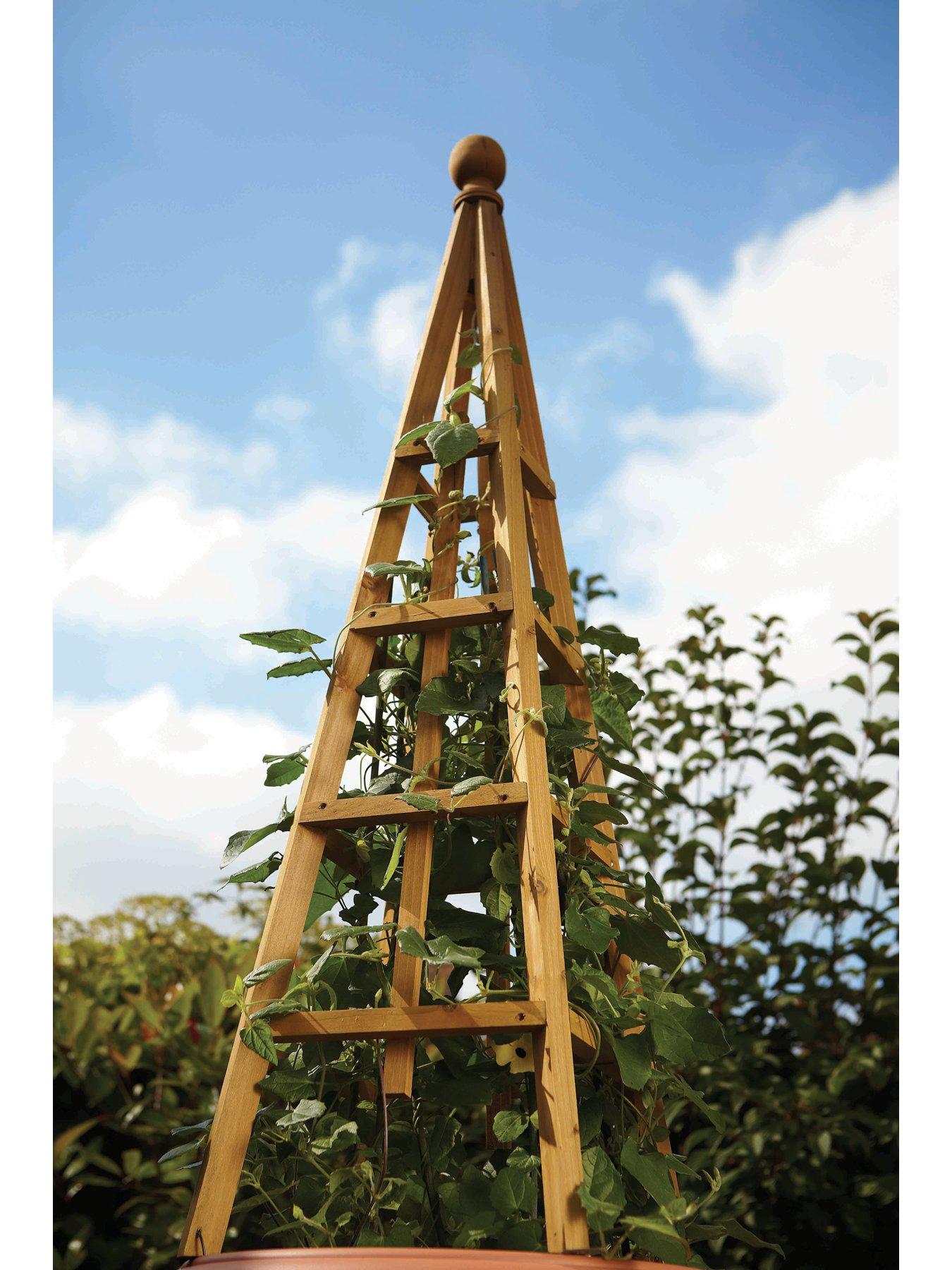 Product photograph of Smart Garden Large Woodland Obelisk Tan 1 9m from very.co.uk