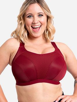 curvy kate everymove wired sports bra beet - red/coral