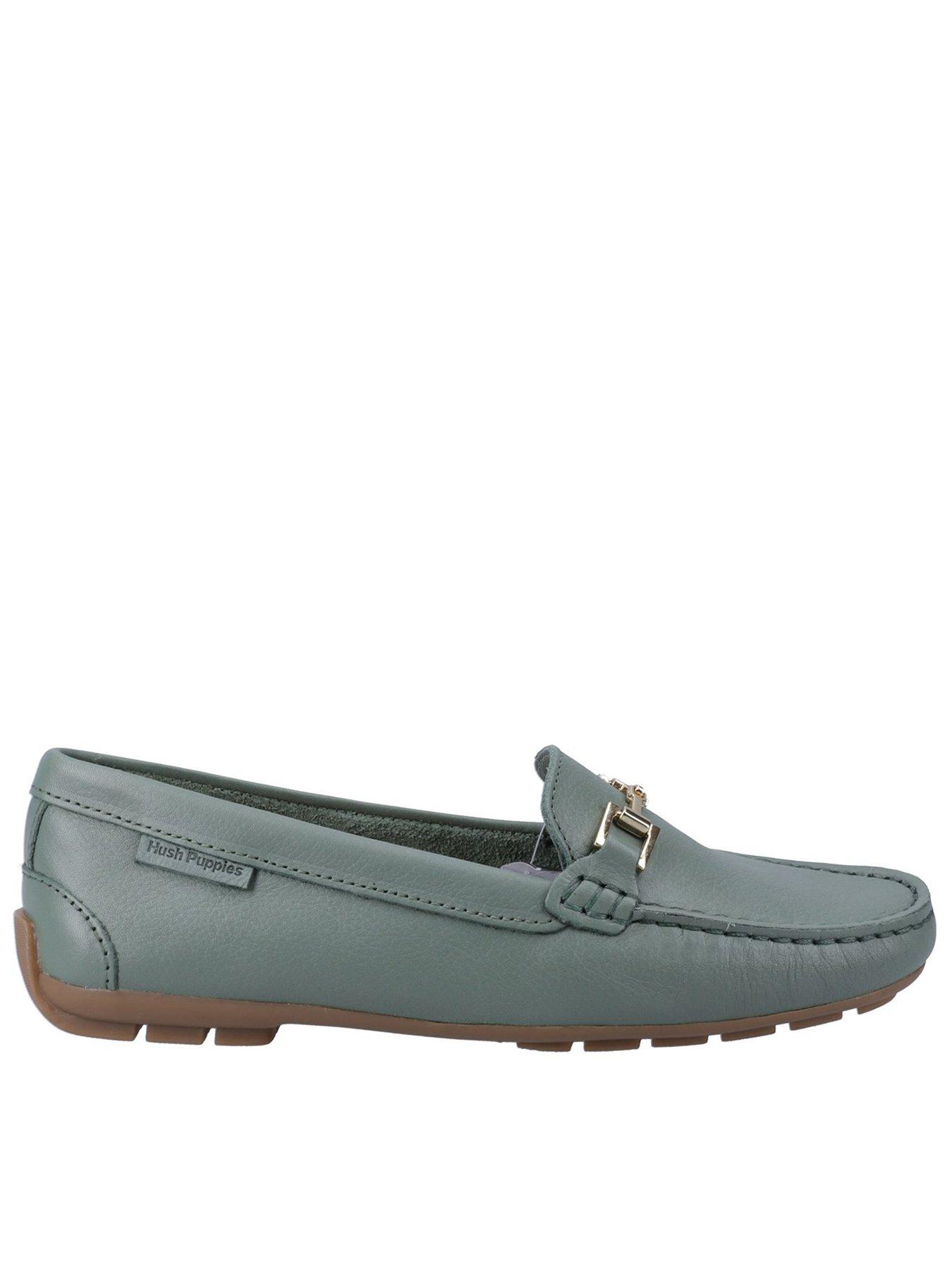 Hush Puppies Eleanor Snaffle Trim Loafer - Sage | Very.co.uk