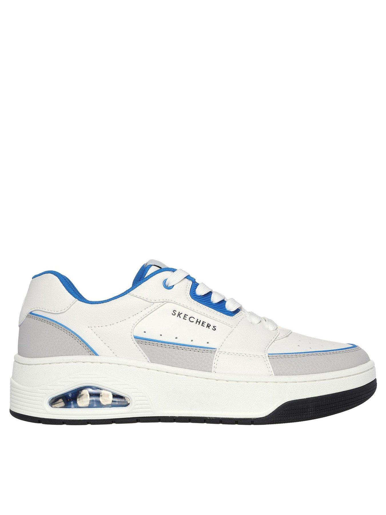 Skechers Uno Court Lace Up Trainers - White | Very.co.uk