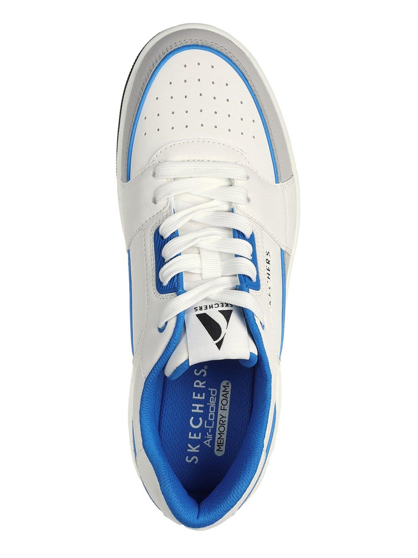 Skechers Uno Court Lace Up Trainers - White | Very.co.uk