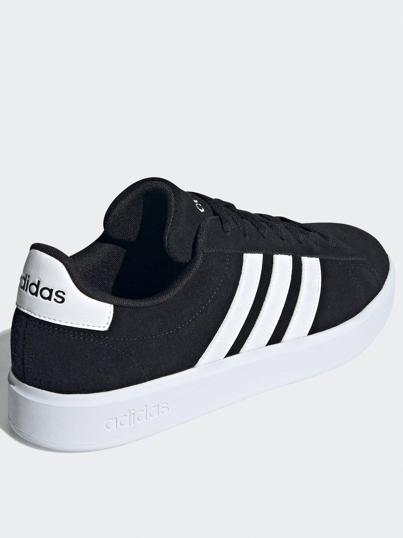 Adidas suede black trainers best sale