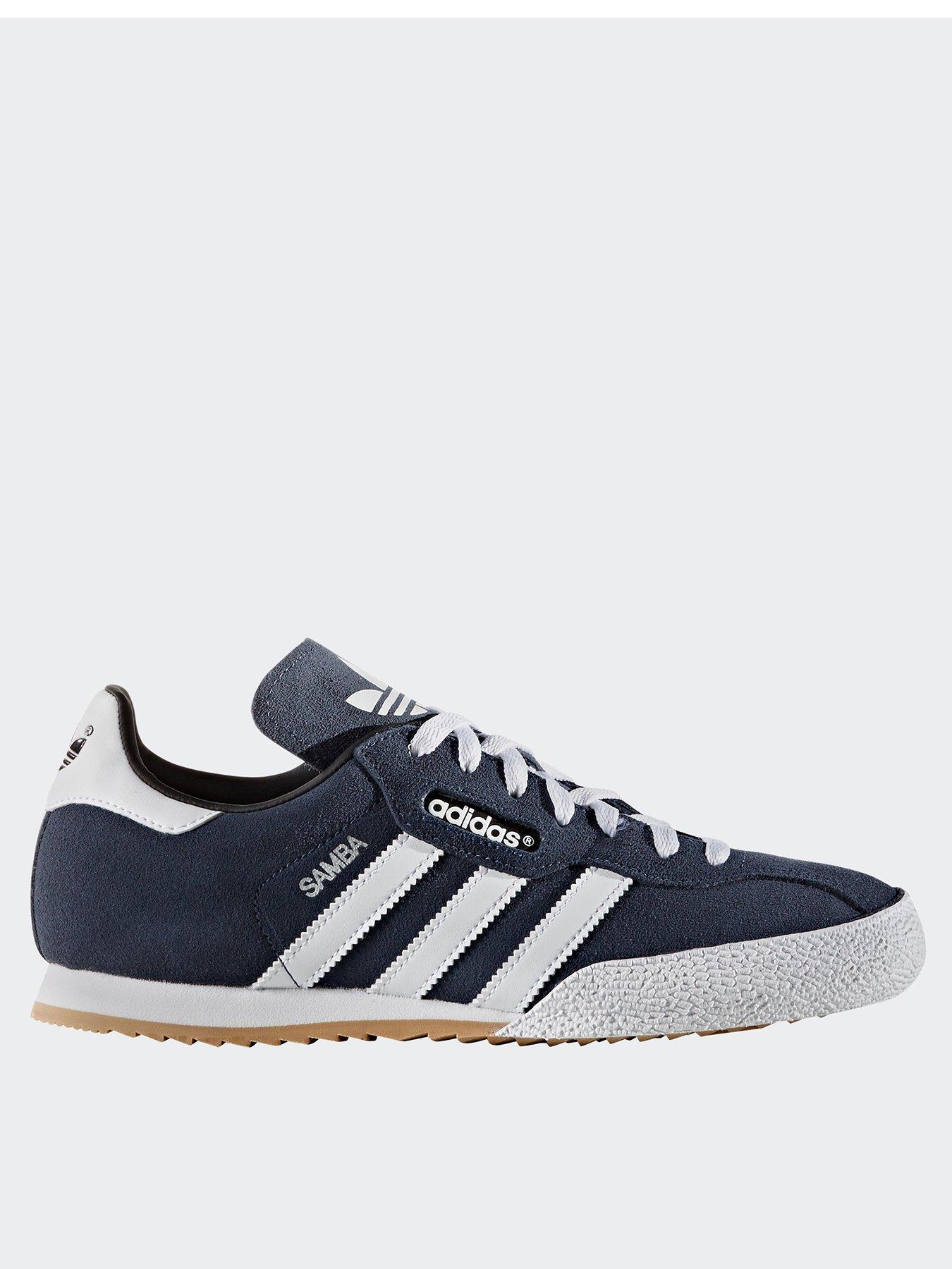 Image 2 of 7 of adidas Originals Mens Samba Super Suede Trainers - Navy/white