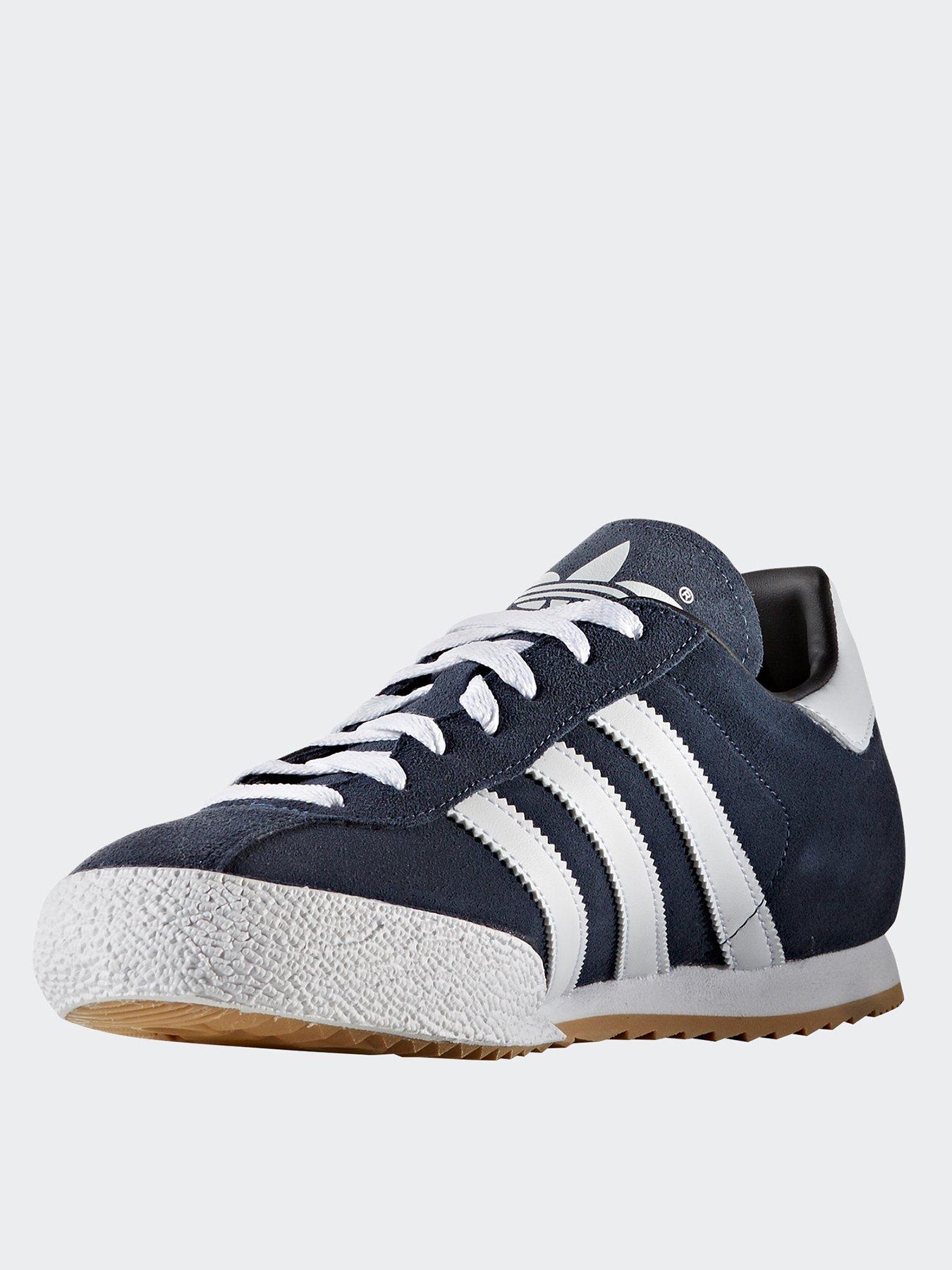 Image 3 of 7 of adidas Originals Mens Samba Super Suede Trainers - Navy/white