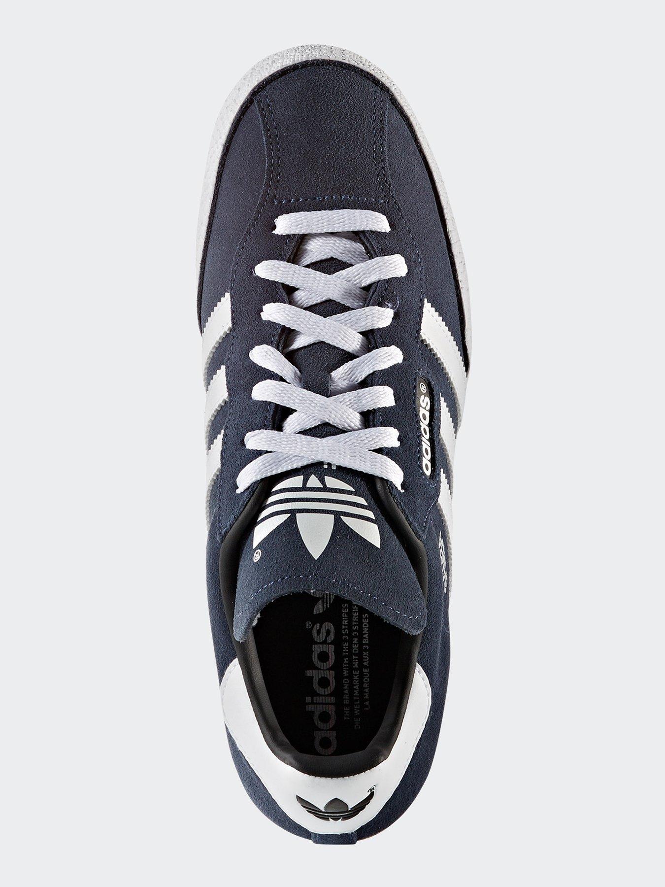 Image 5 of 7 of adidas Originals Mens Samba Super Suede Trainers - Navy/white