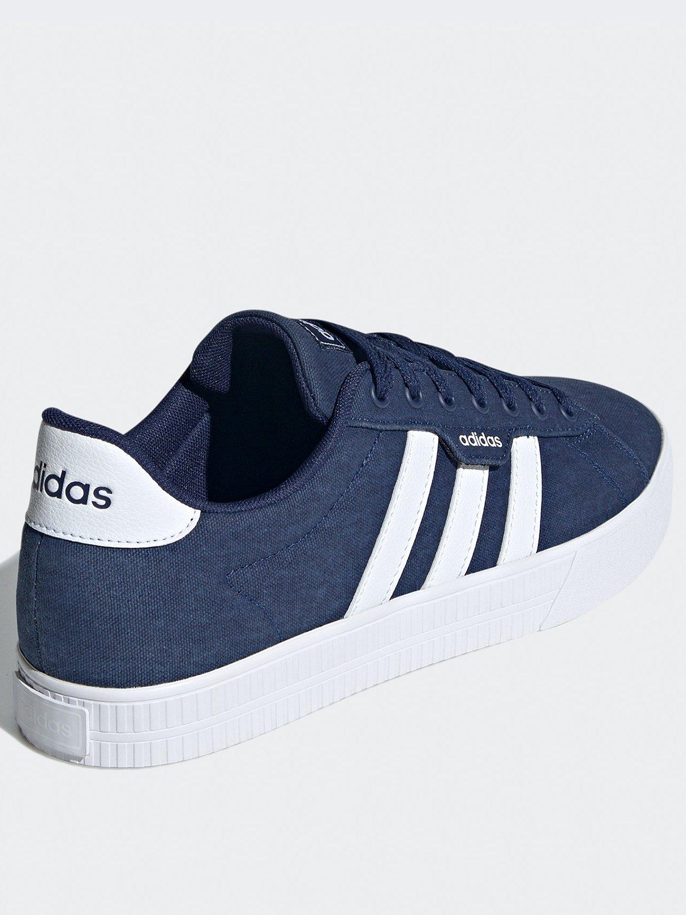 adidas Sportswear Mens Canvas Daily 3.0 Trainers Navy White very