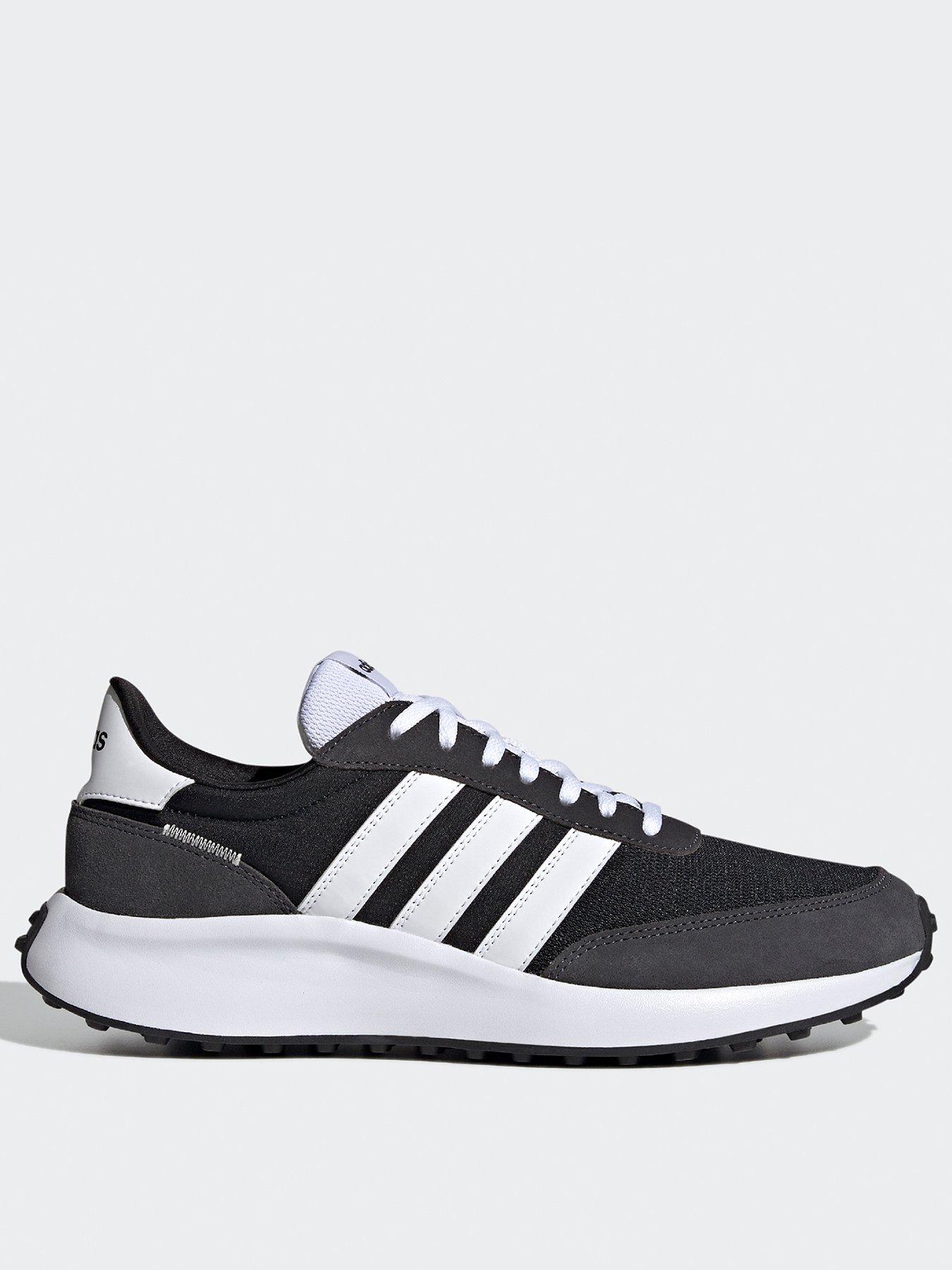 Men's Run 70s Trainers - Black/White