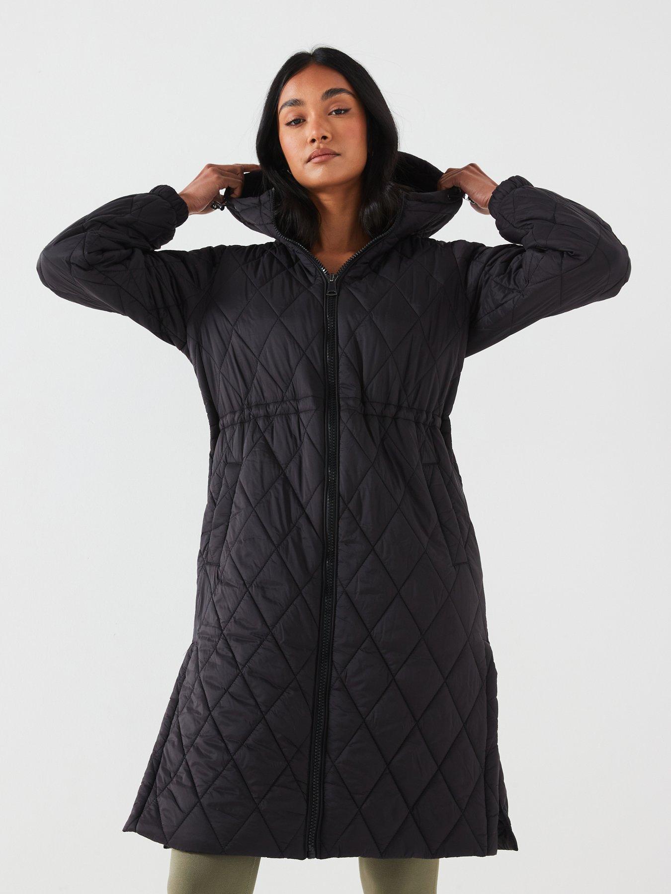 Black lightweight quilted jacket hotsell