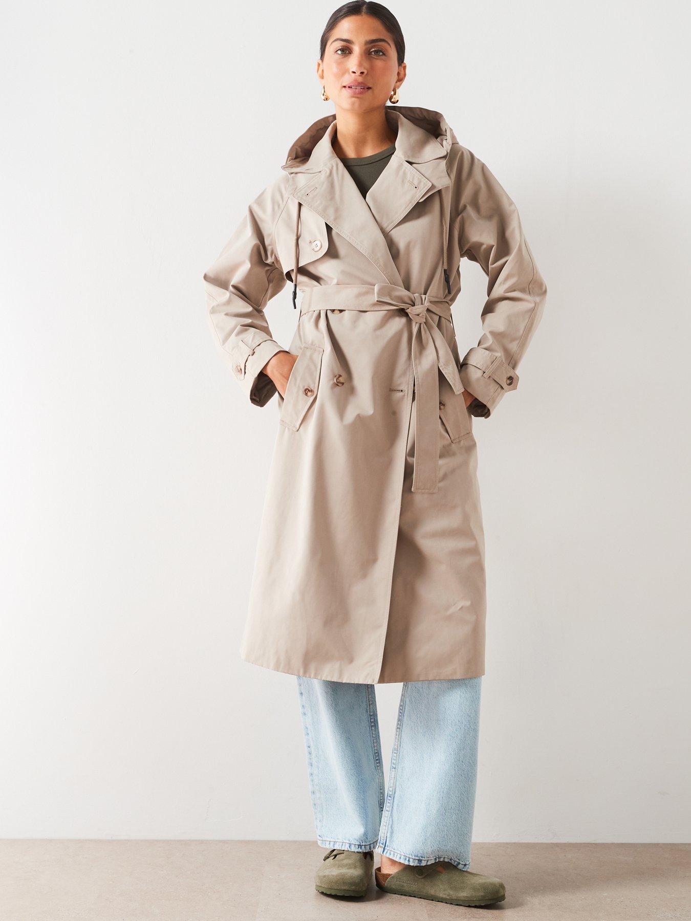 Hooded mac coat hotsell