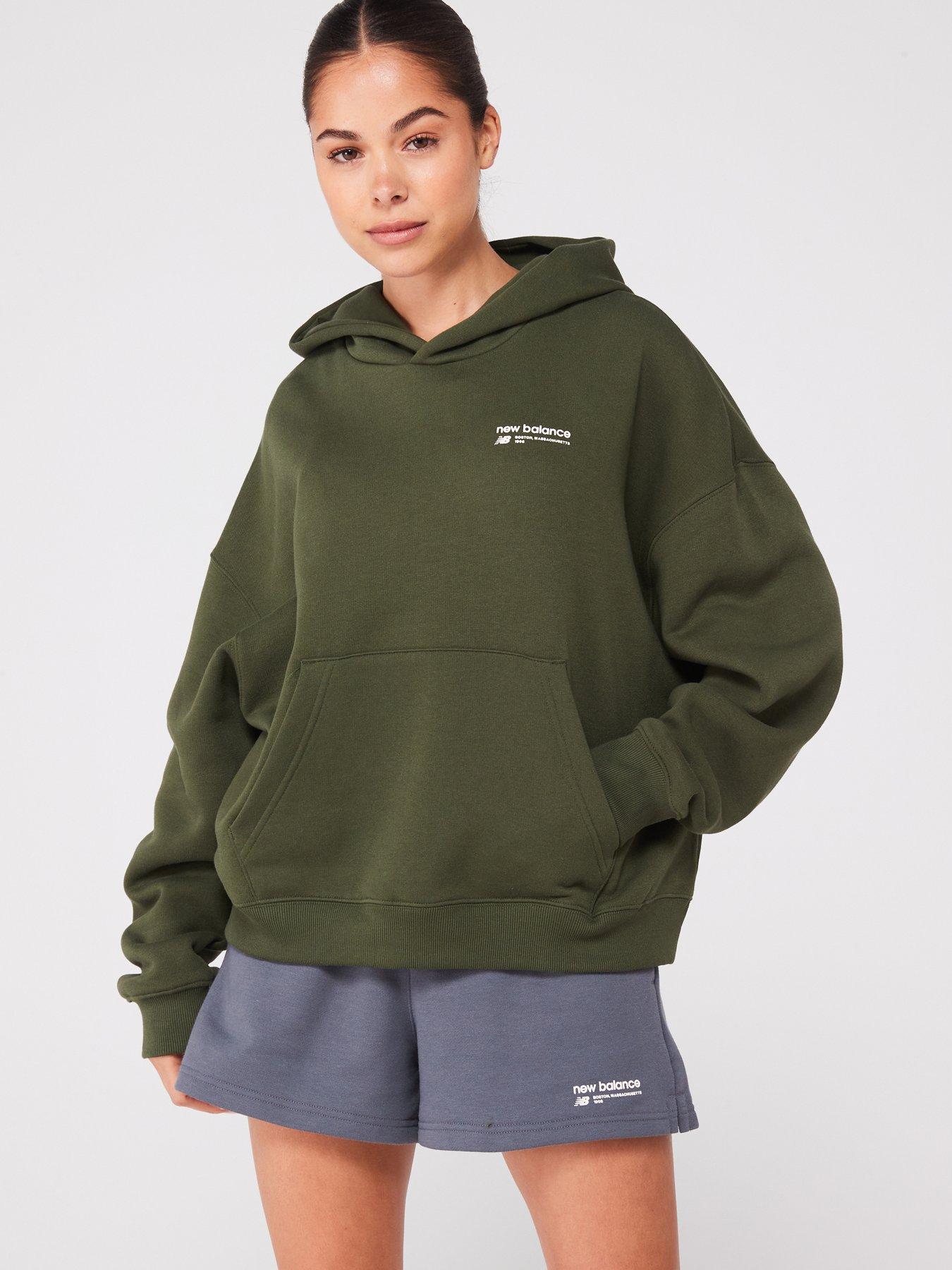 Brushed fleece hoodie hotsell