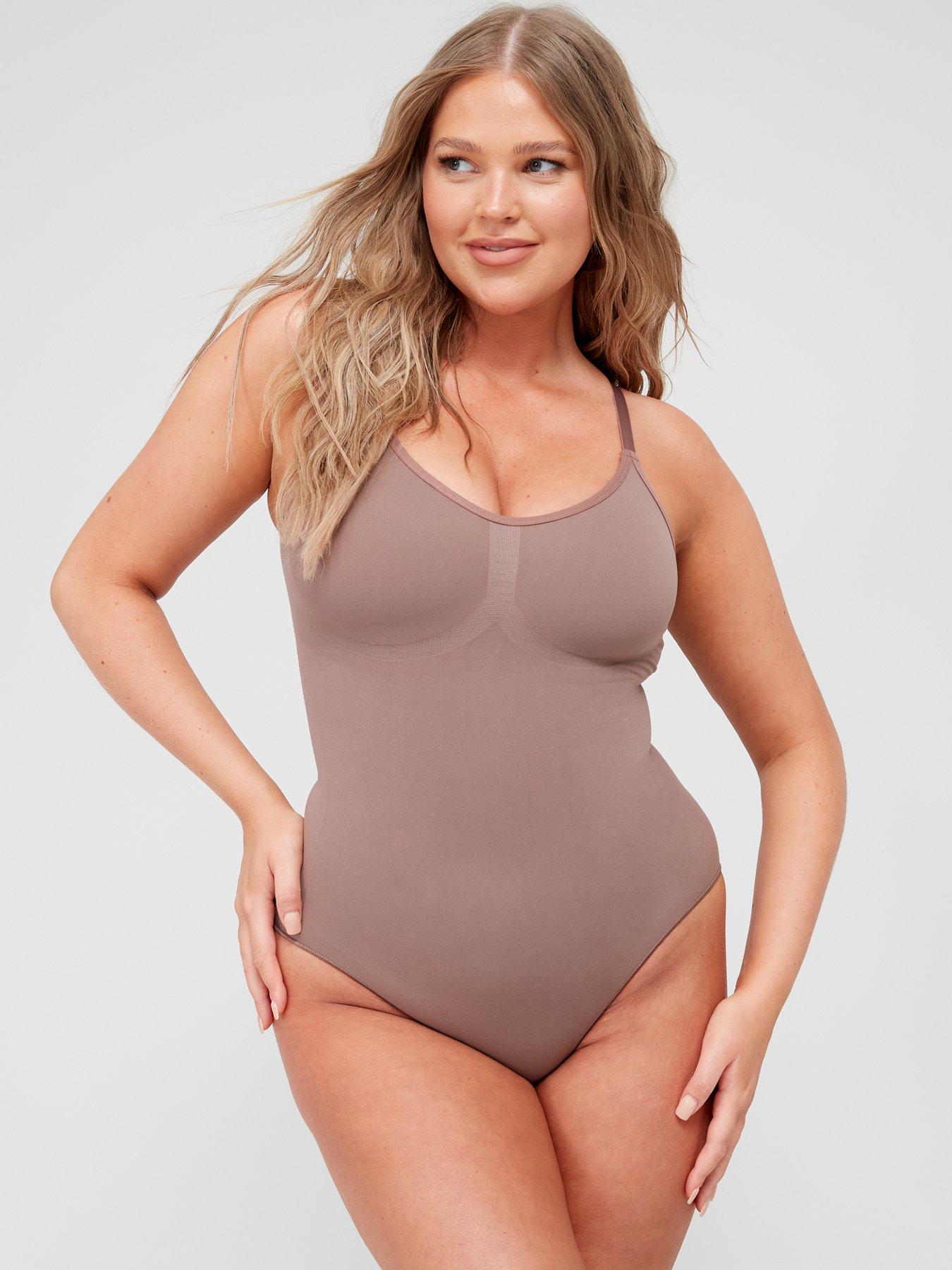 undefined Shape Enhancing Seamless Bodysuit- Strong Control Xxs-xs - Brown