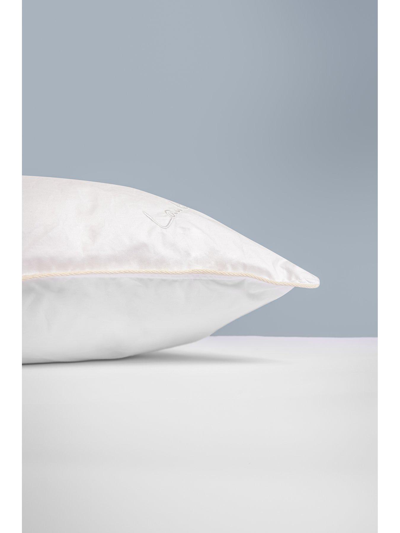 Product photograph of Laura Ashley Wool Pillow - White from very.co.uk