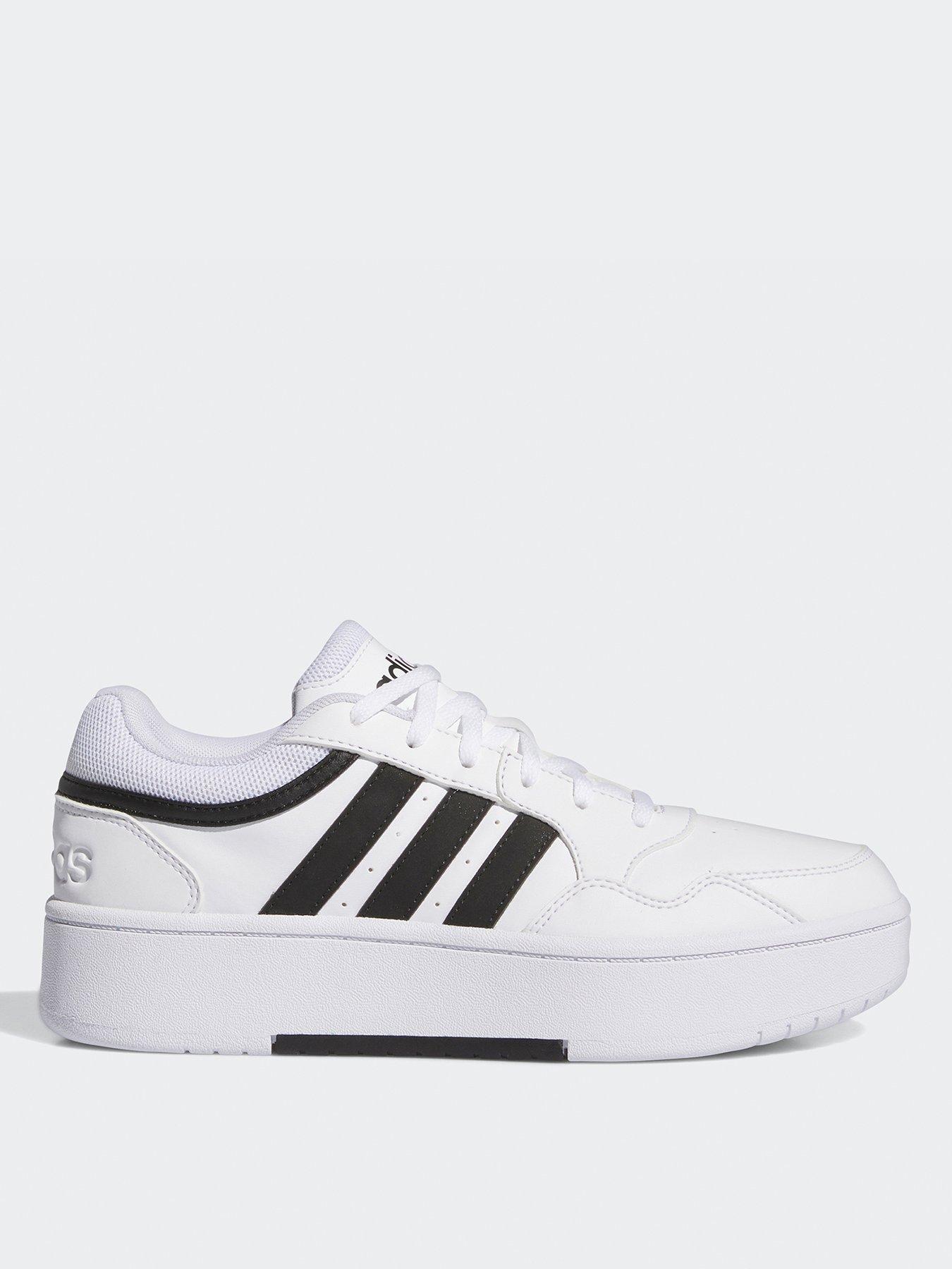 adidas Sportswear Womens Hoops 3.0 Bold Trainers - White/Black | Very.co.uk